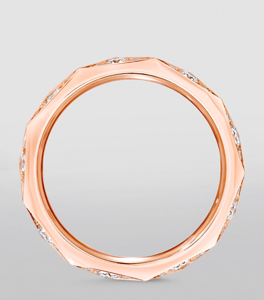Rose Gold and Diamond LG Signature Ring ROSE GOLD Image 4