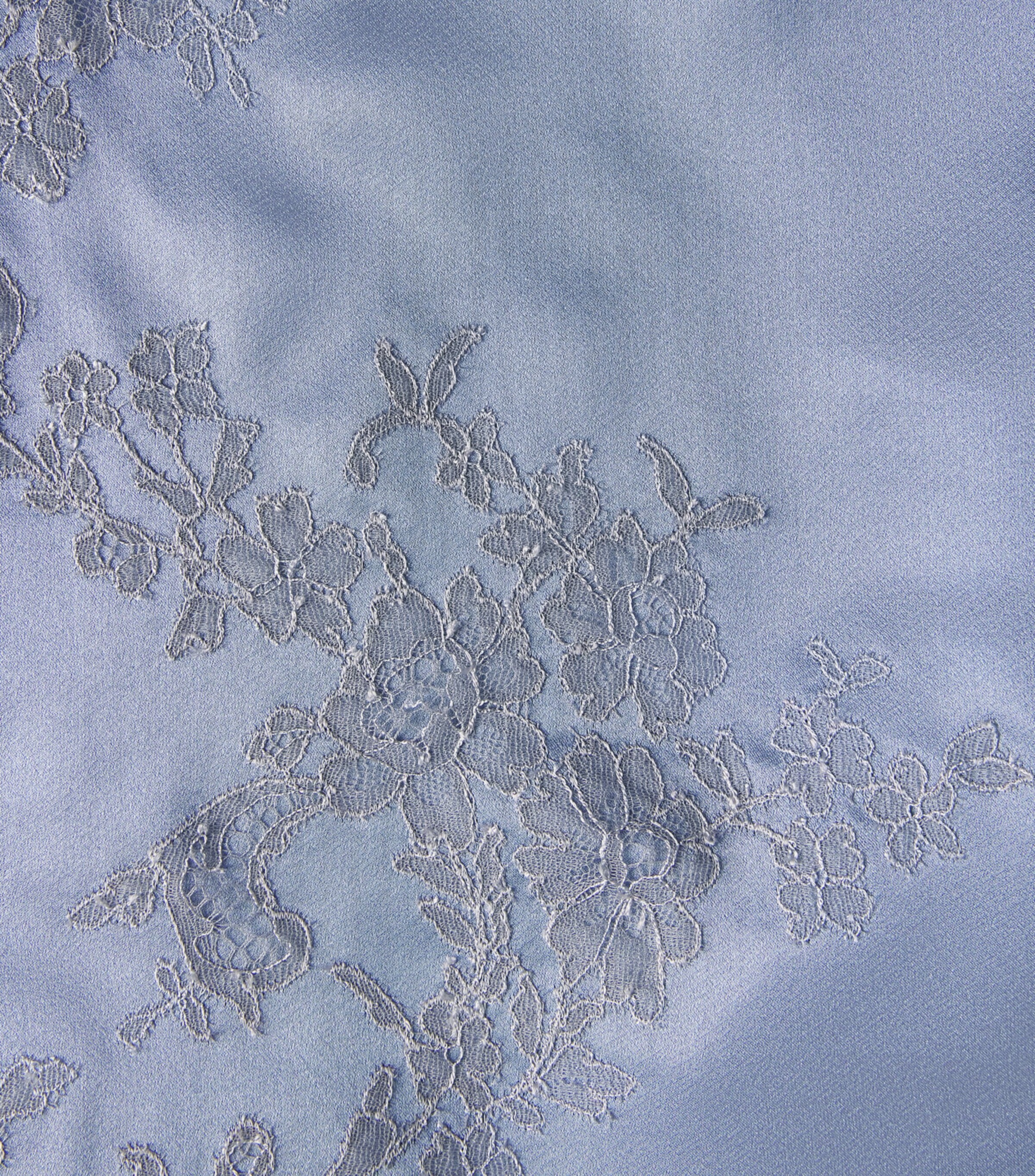 Carine Gilson Short Silk Cérès Robe Bluestone Image 6