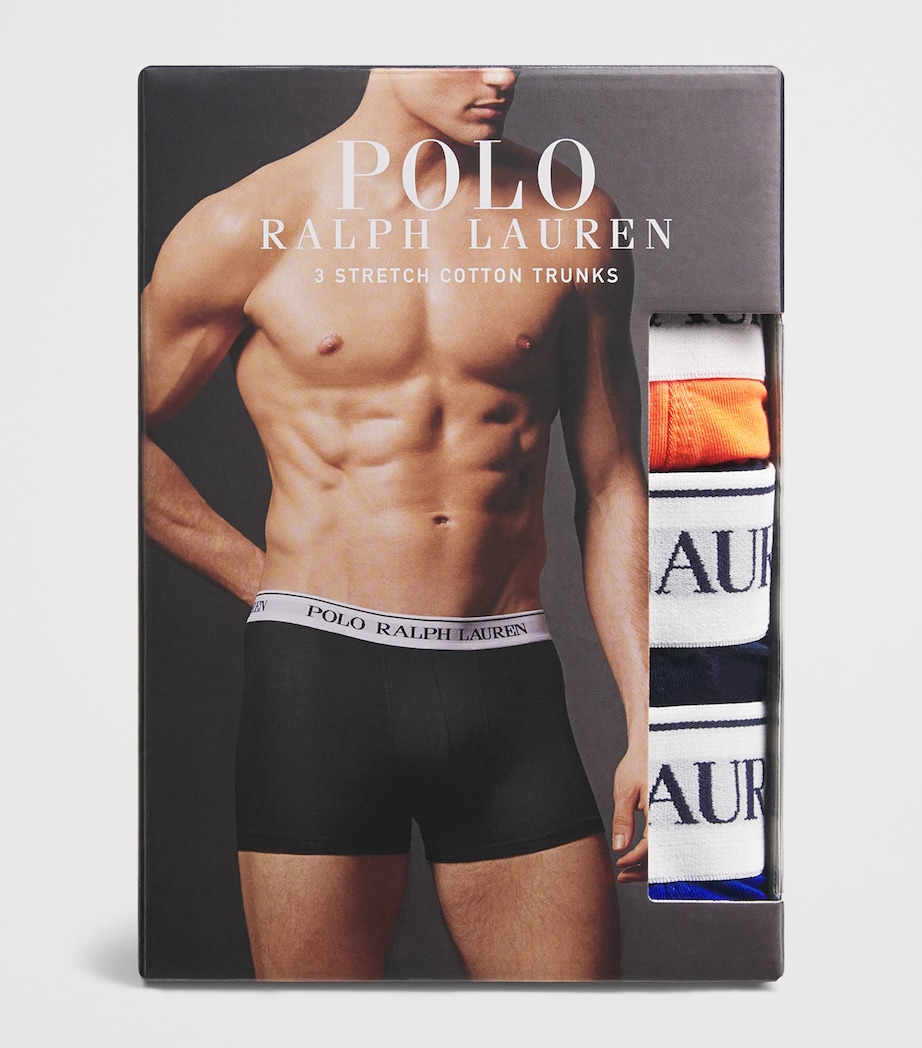 Stretch-Cotton Classic Trunks (Pack of 3) MELON/NAVY/SAPH STR Image 4