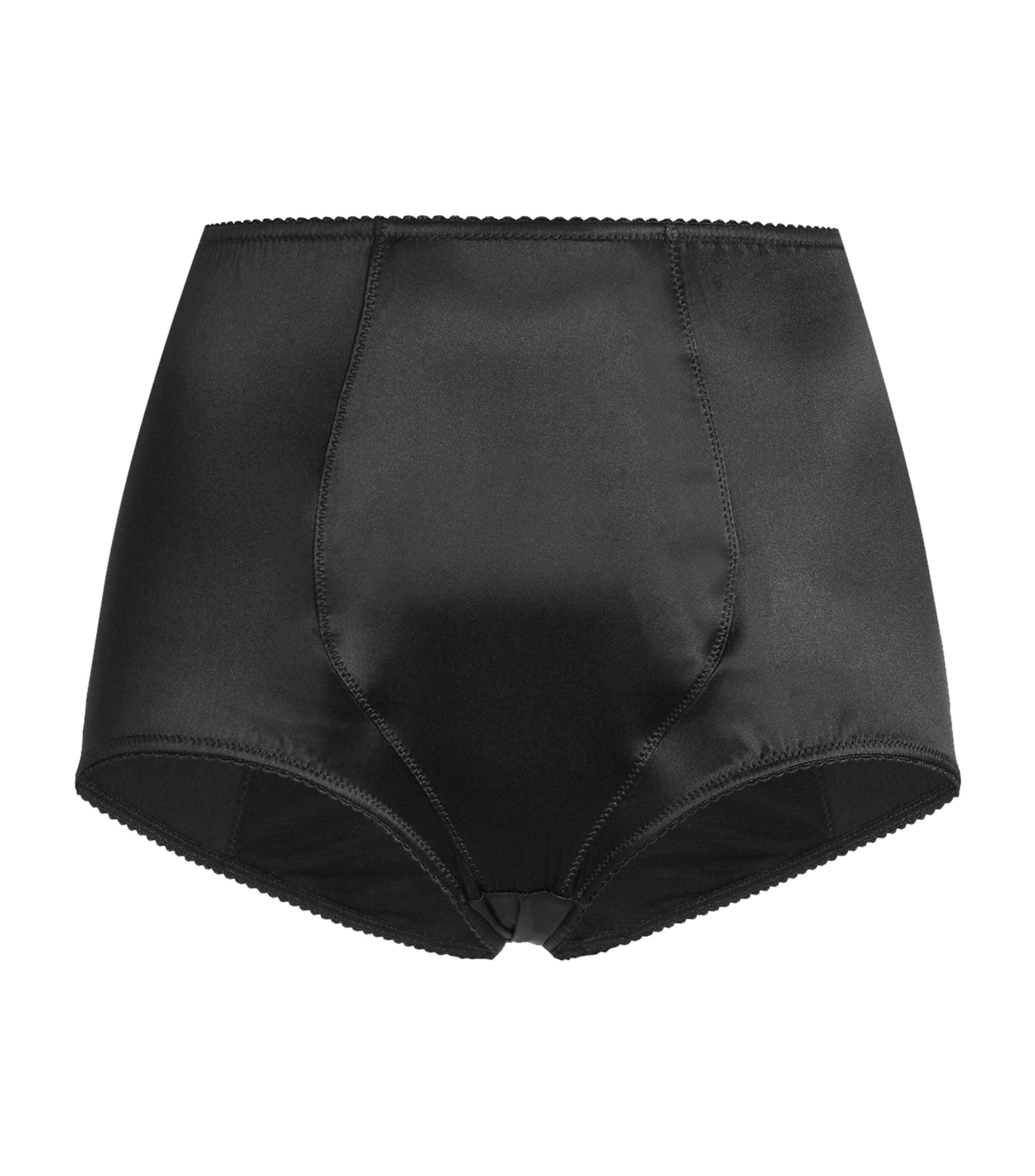 Dolce & Gabbana High Waist Stretch Silk Satin Briefs