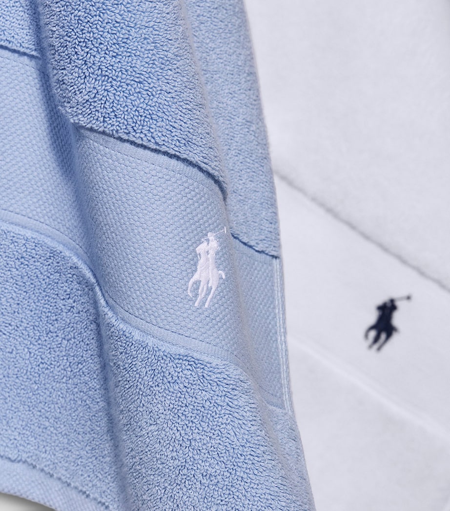 Ralph Lauren Home Polo Player Bath Towel (70cm x 140cm) Office Blue Image 3