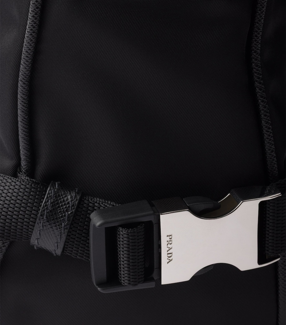 Medium Re-Nylon and Leather Messenger Bag F0002 Image 5