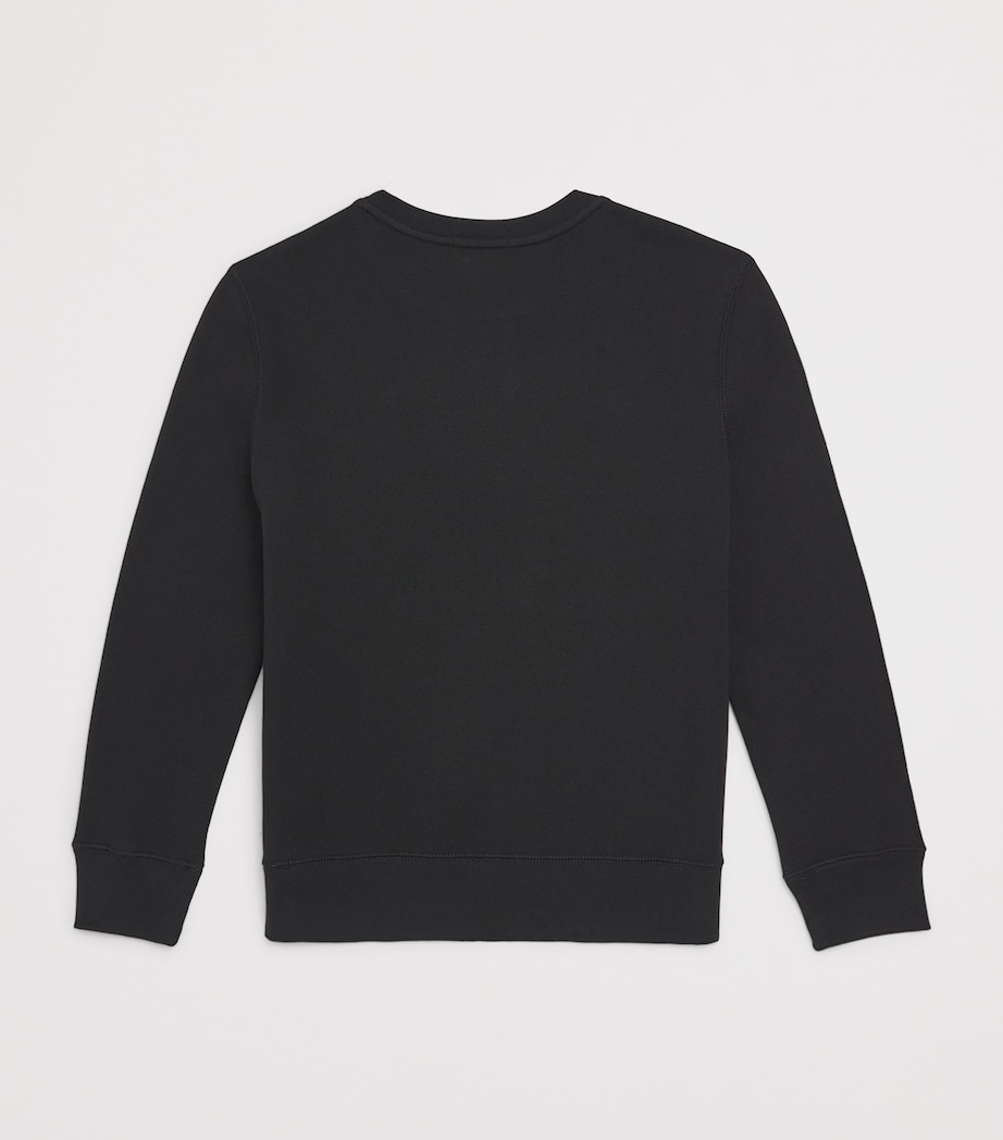 Cotton-Blend Sweatshirt (8-9 Years) POLO BLACK Image 2