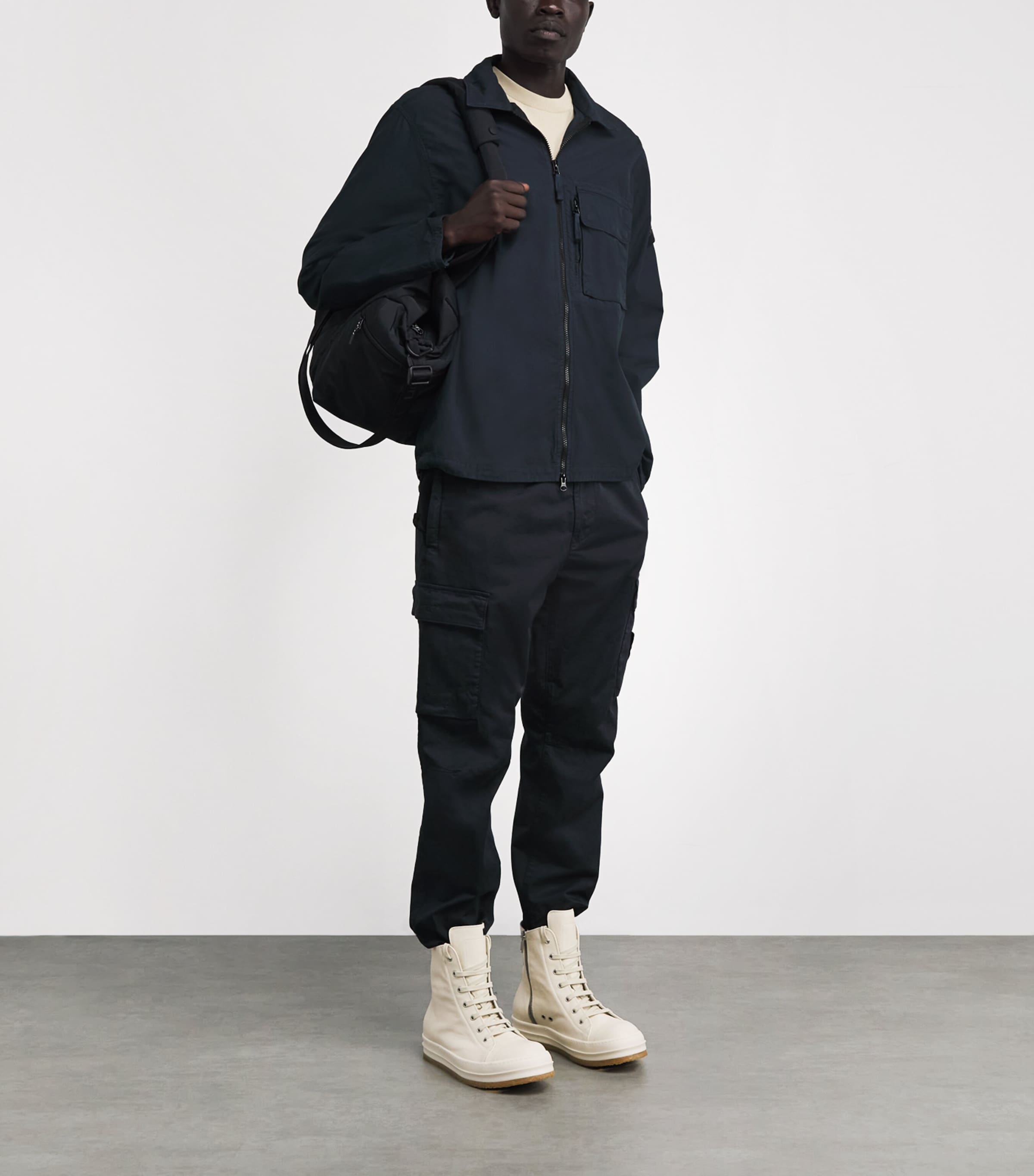 Cotton 2-Way Zip Overshirt V0020 Image 2