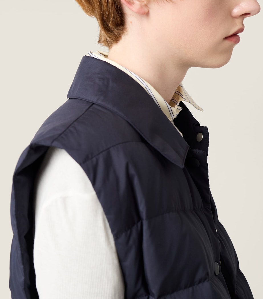 Miu Miu Womens Down-Filled Technical Gilet Image 4