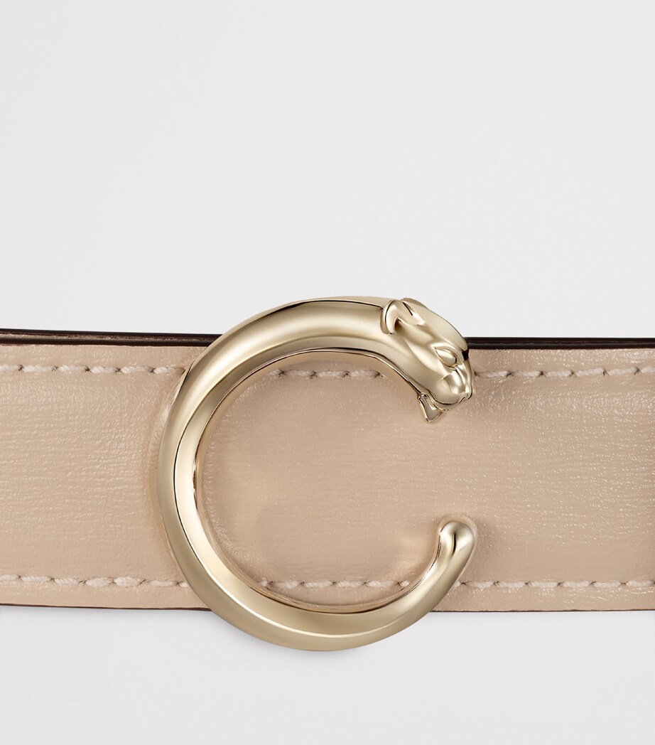 Cartier Small Leather Panthère de Cartier Belt Cord Beige Image 3
