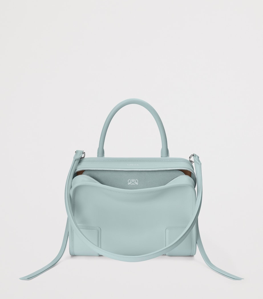 LOEWE Small Leather Amazona 180 Top-Handle Bag Mineral Mist Image 3