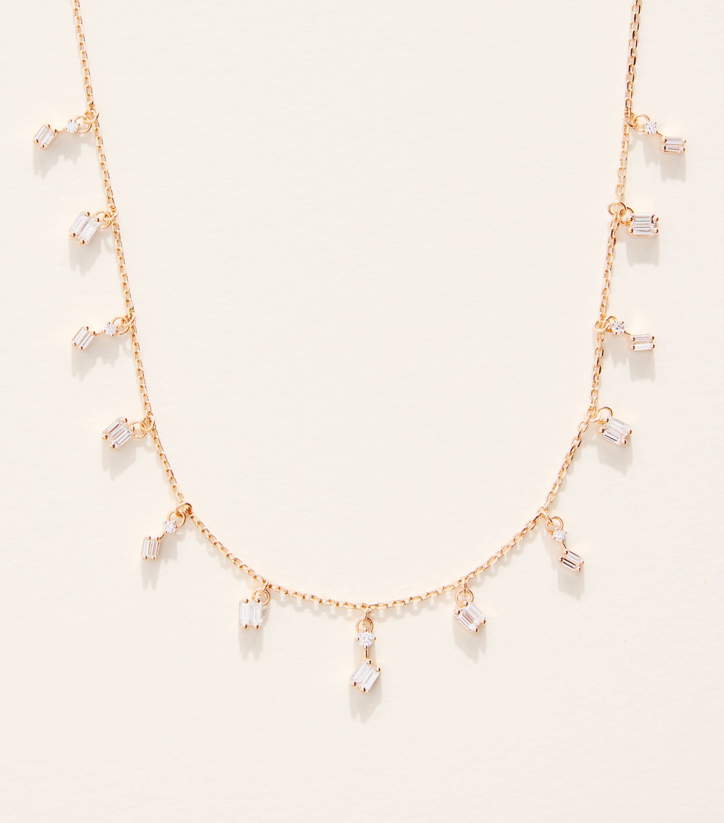 Suzanne Kalan Rose Gold and Diamond Classic Cascade Necklace Rg/wd Image 1