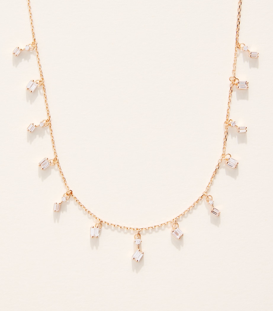 Suzanne Kalan Rose Gold and Diamond Classic Cascade Necklace Rg/wd Image 1