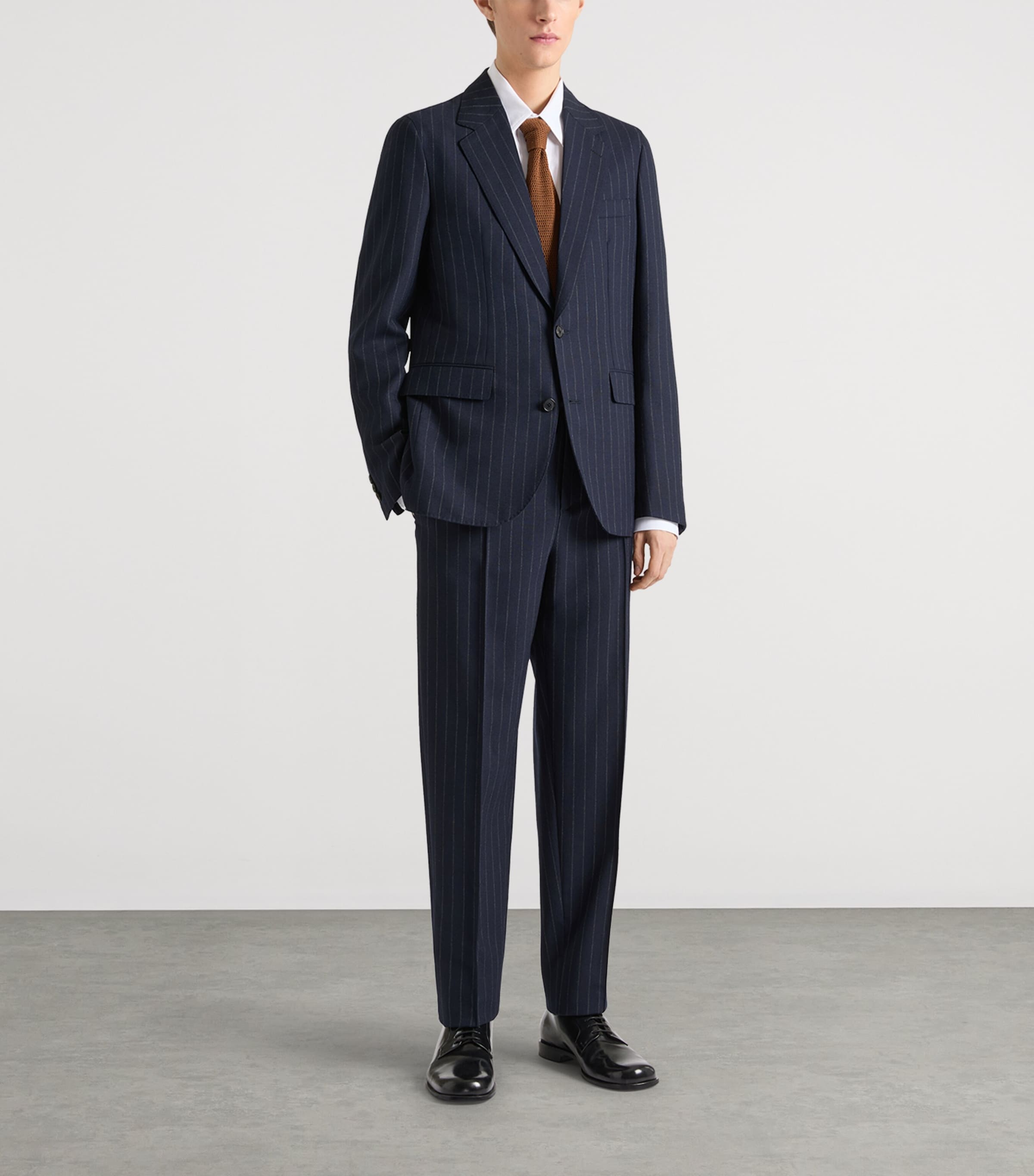 Givenchy Mens Wool Stripe Deconstructed Blazer Image 2