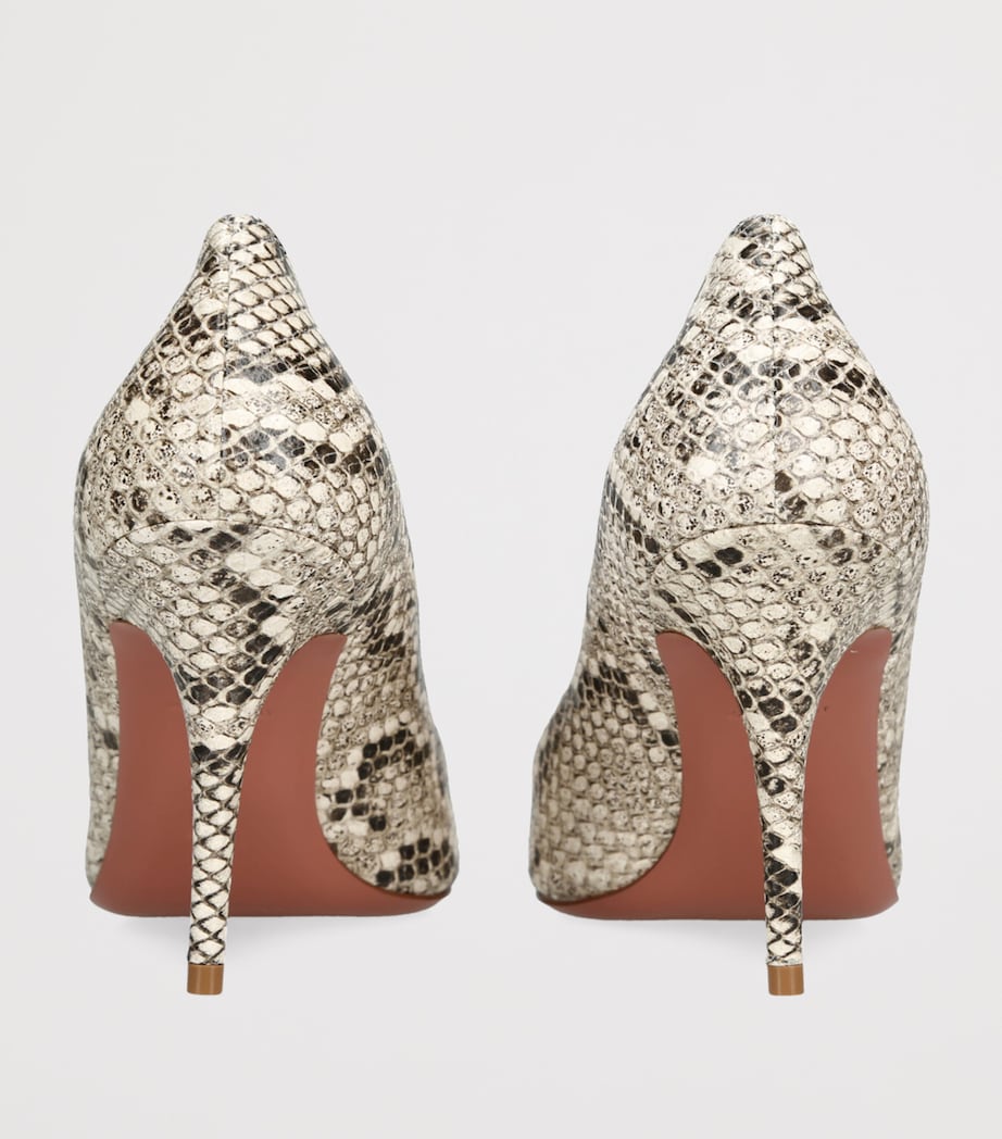 Snakeskin Print Barbara Pumps 90 BEIGE COMB Image 2