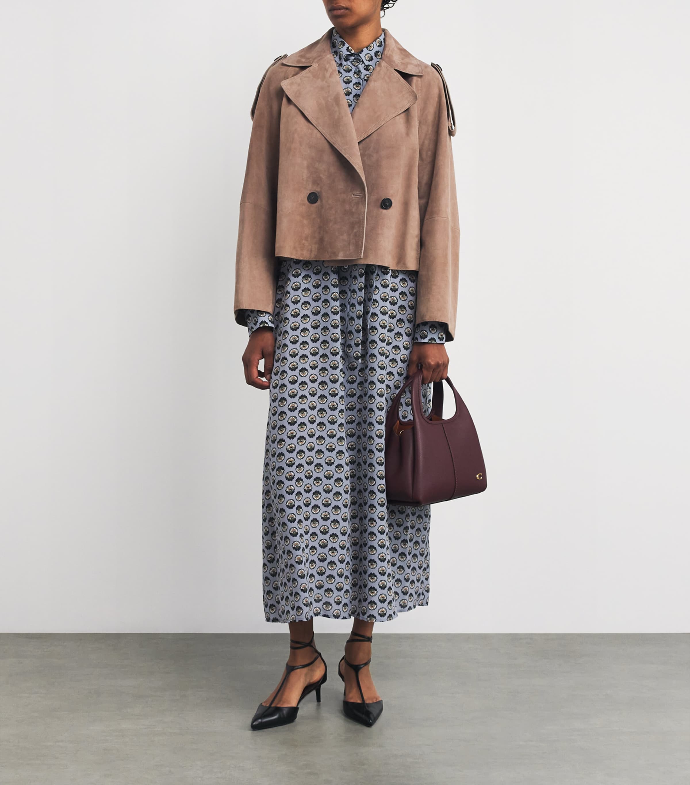 Weekend Max Mara Suede Short-Line Trench Coat | Harrods US