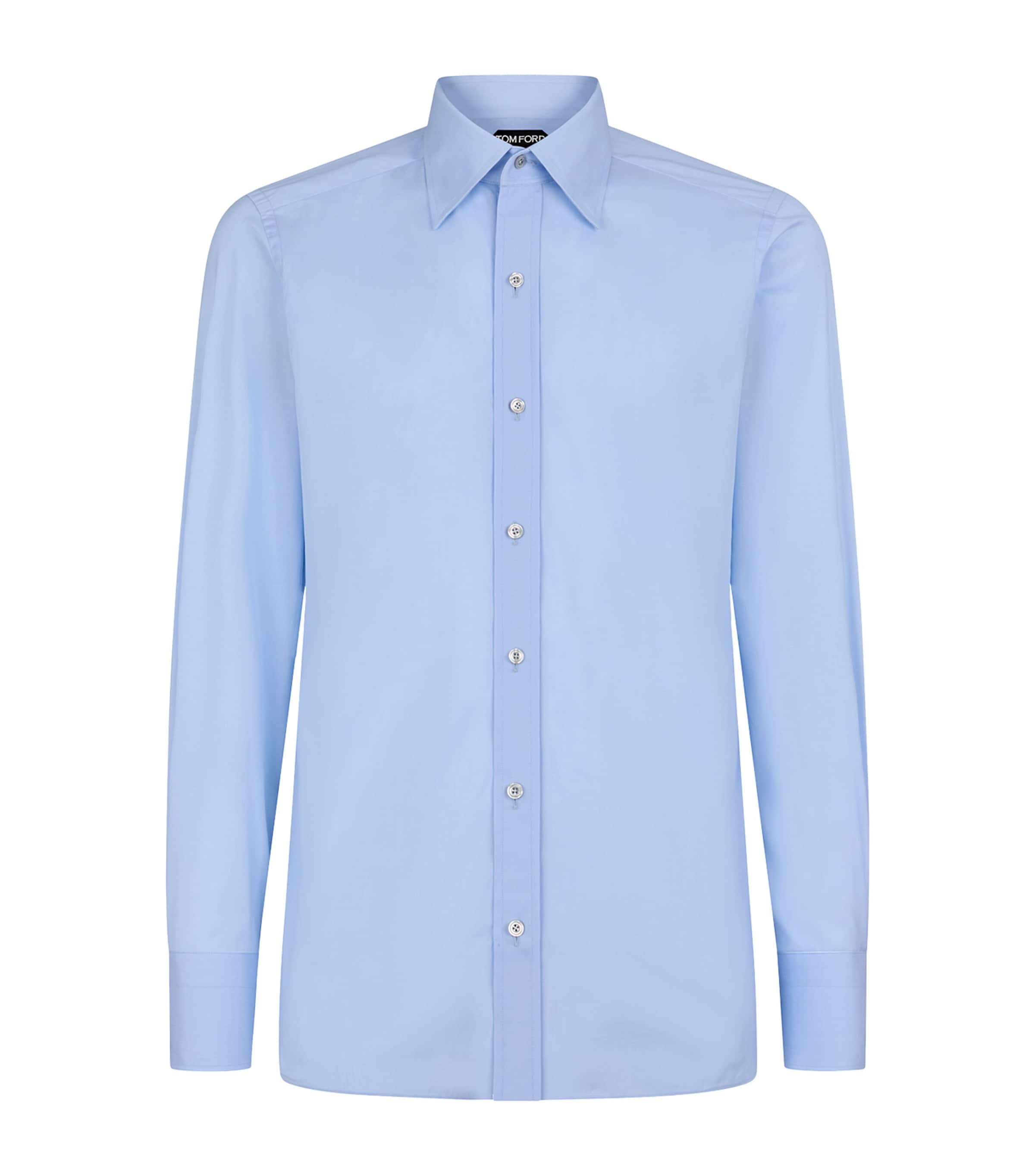 TOM FORD Mens Cotton Slim Shirt Naa Image 1