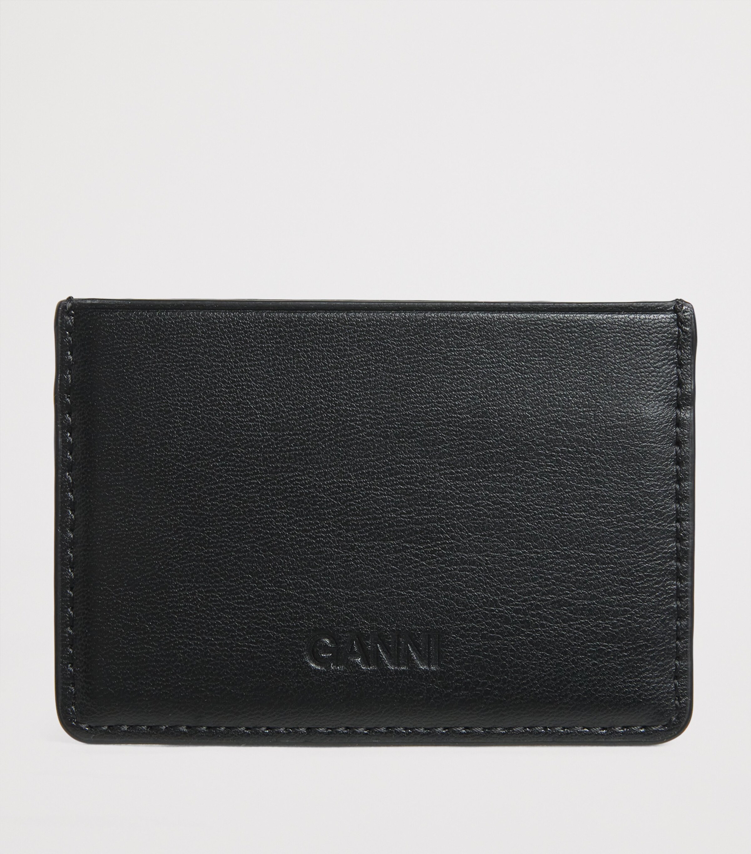 Recycled Leather Bou Card Holder BLACK 099 Image 2
