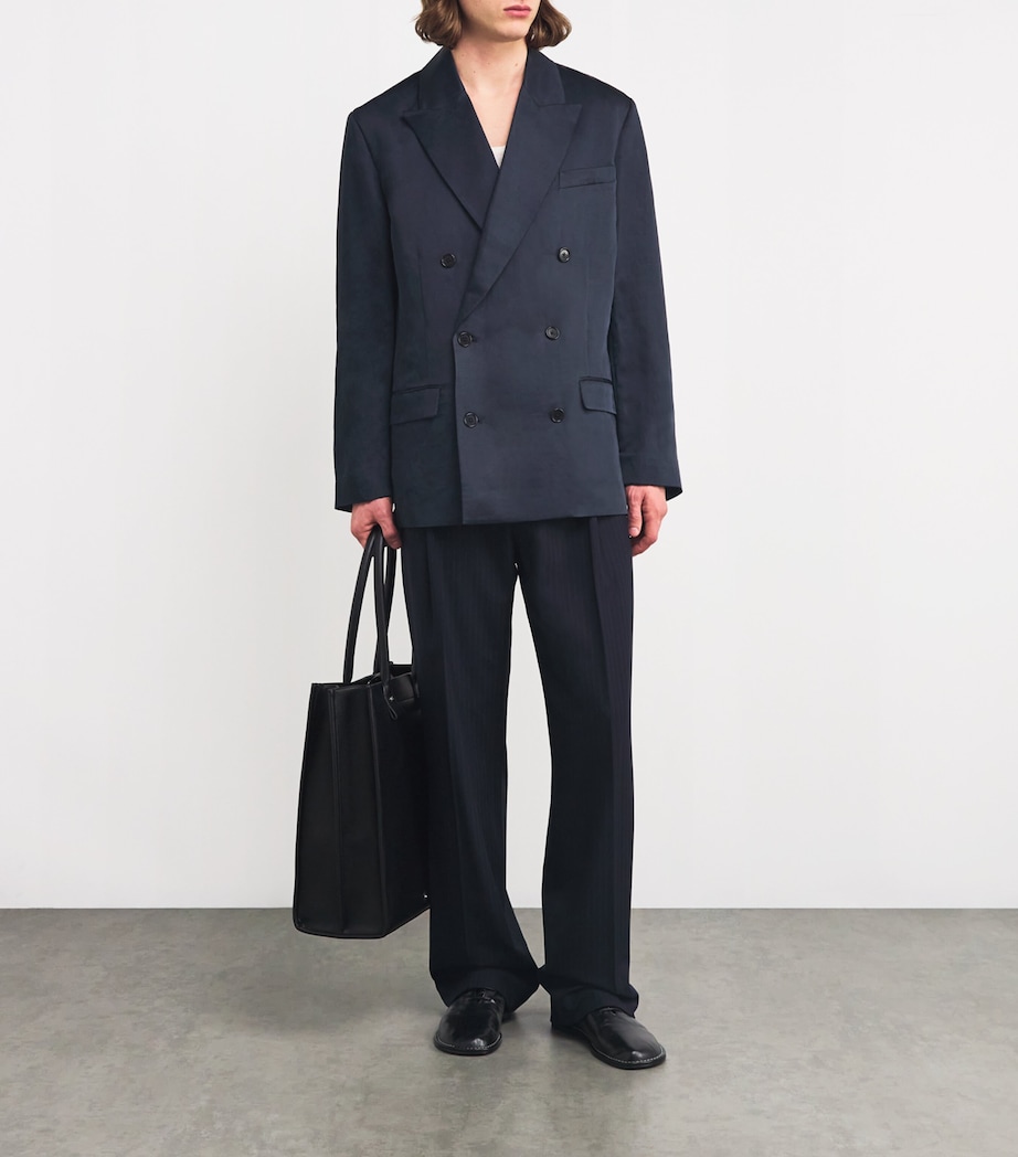 Double-Breasted Blazer BLACK Image 2