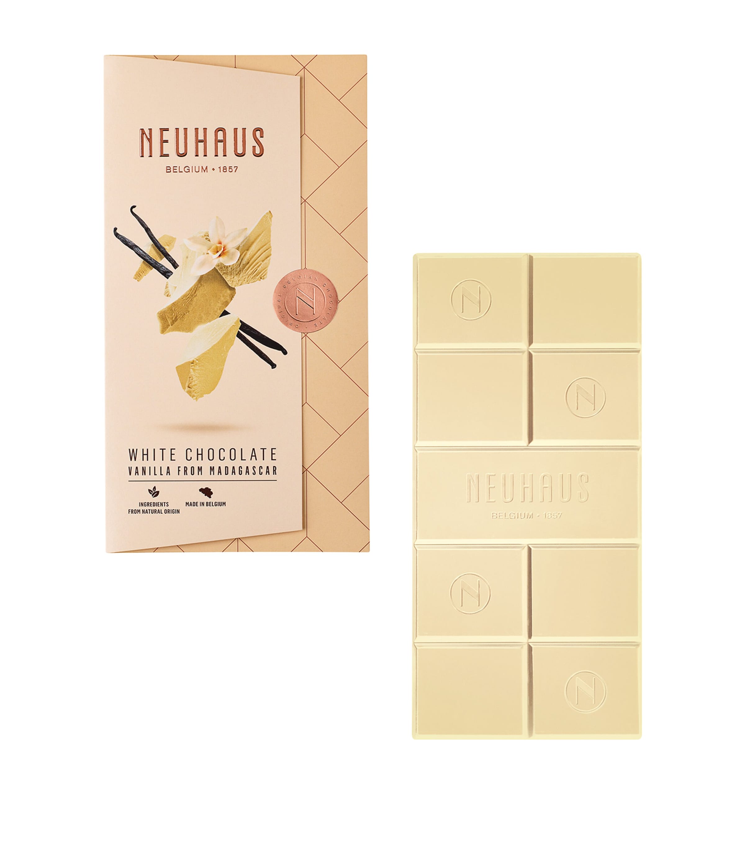 Vanilla from Madagascar White Chocolate Bar (100g) NO COLOUR Image 2