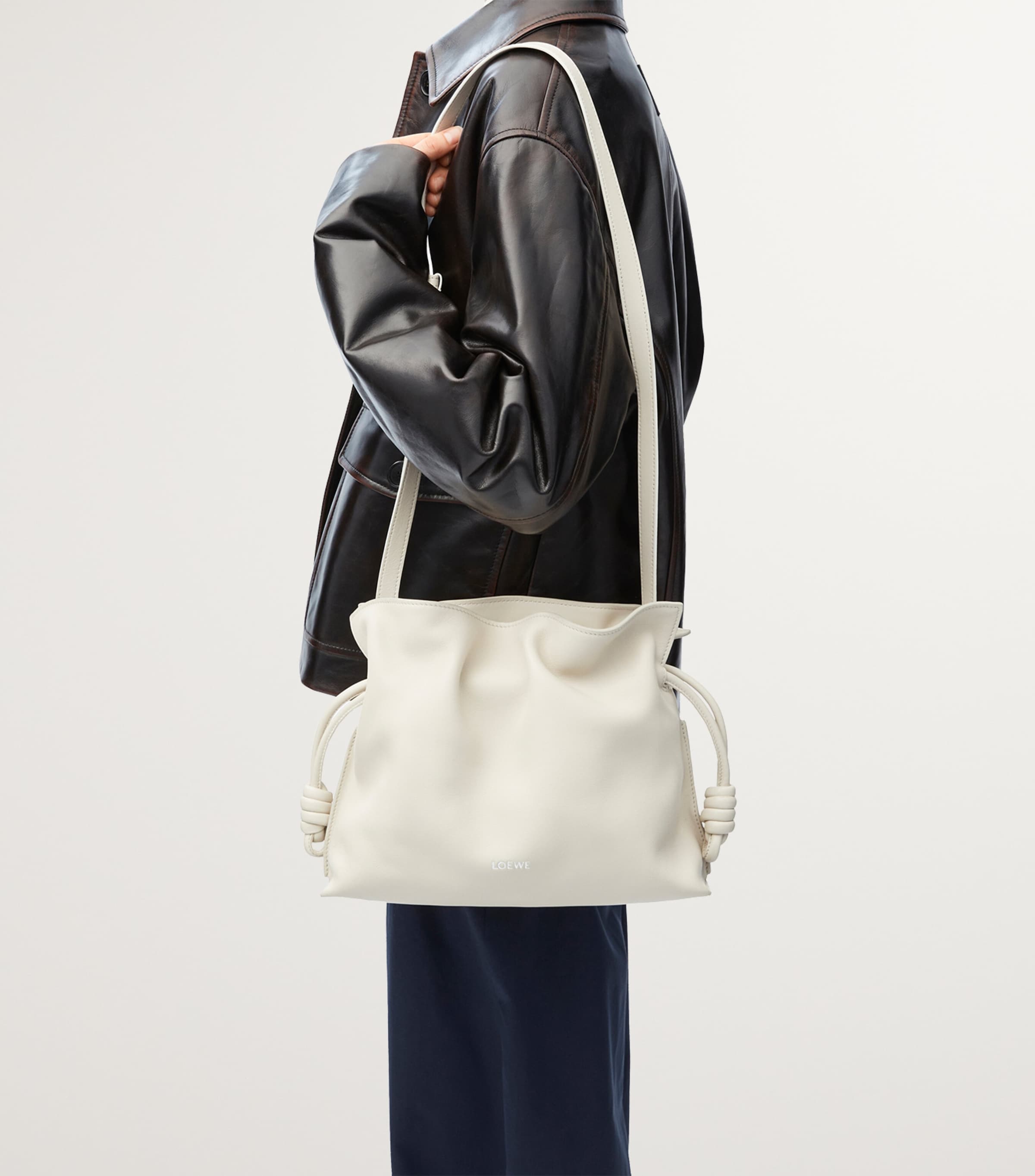 LOEWE Leather Flamenco Purse Sea Salt Image 8
