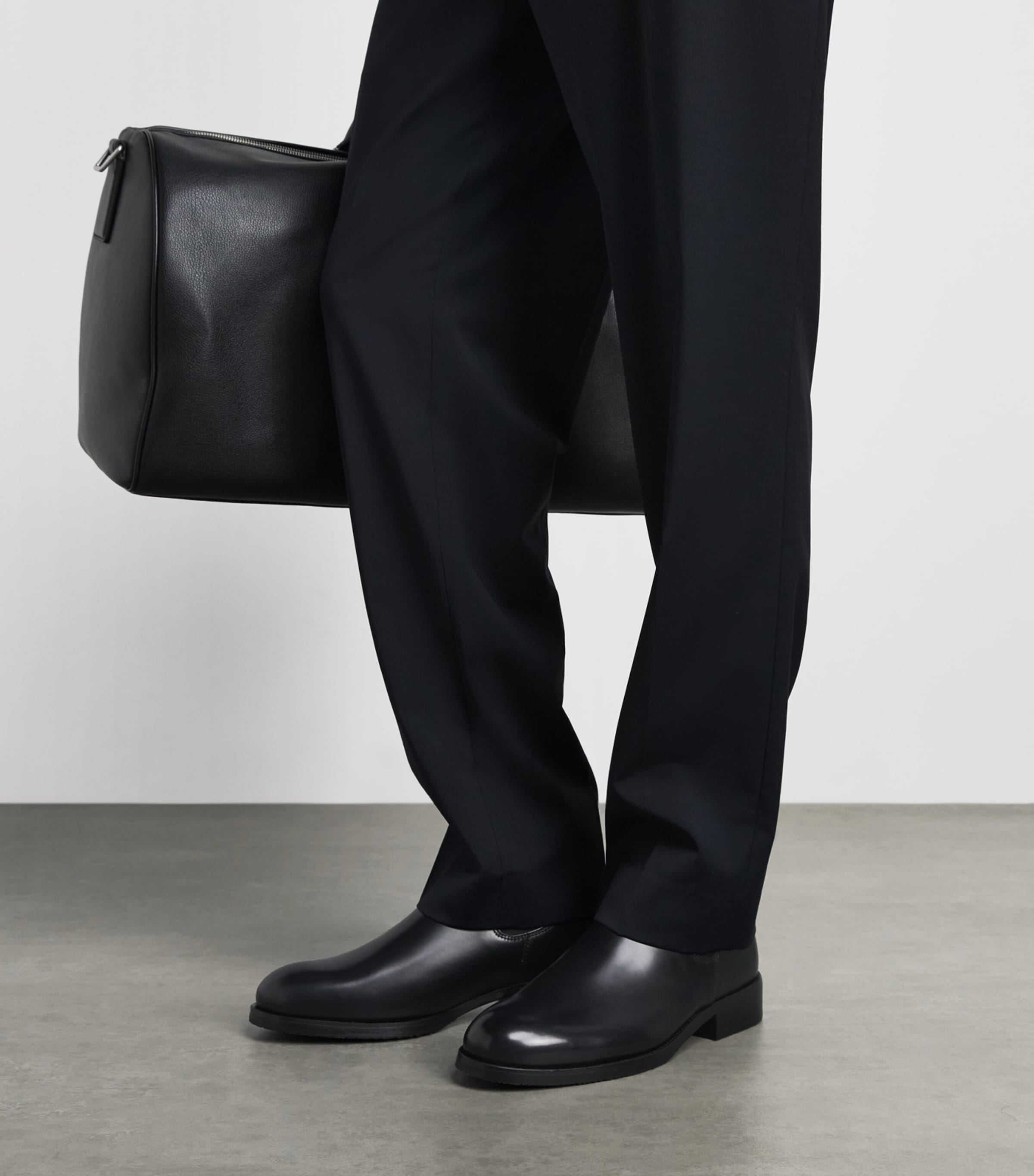 Sandro Paris Leather Chelsea Boots Black Image 4