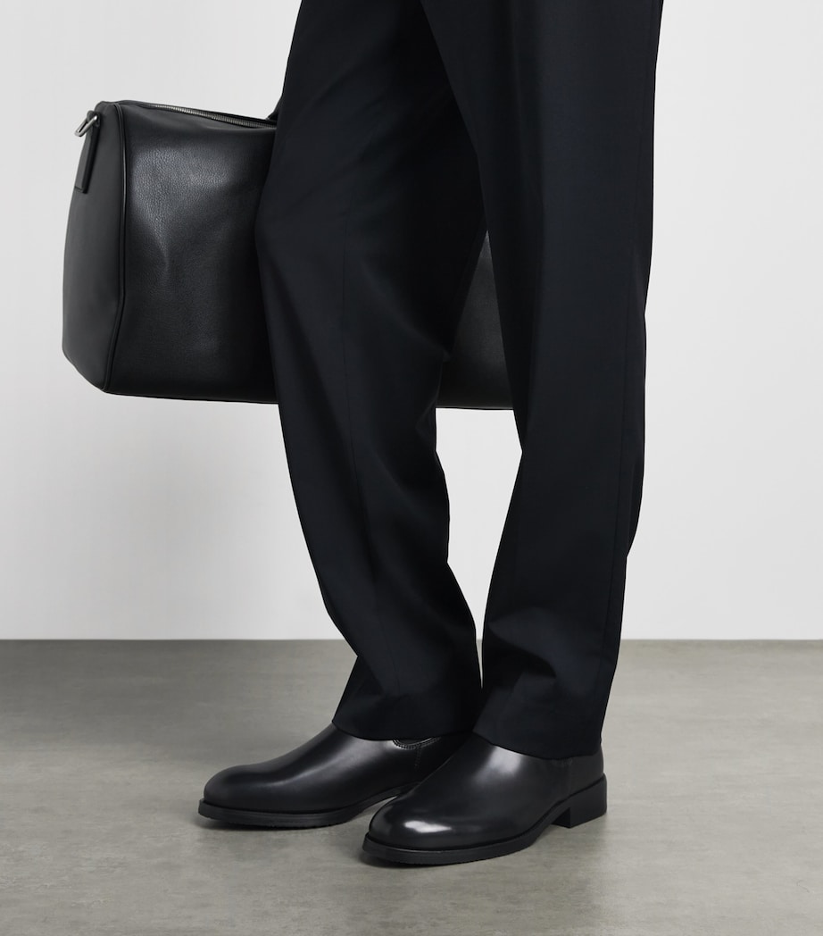 Sandro Paris Leather Chelsea Boots Black Image 4