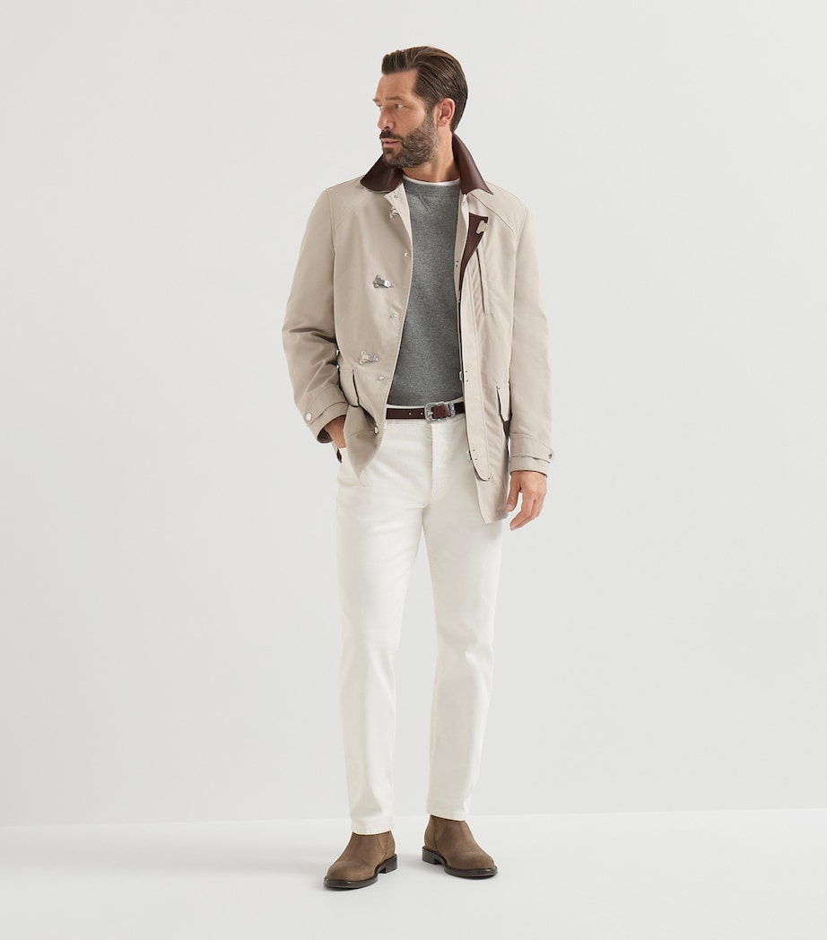 Brunello Cucinelli Mens Cashmere Crew-Neck Sweatshirt Image 2
