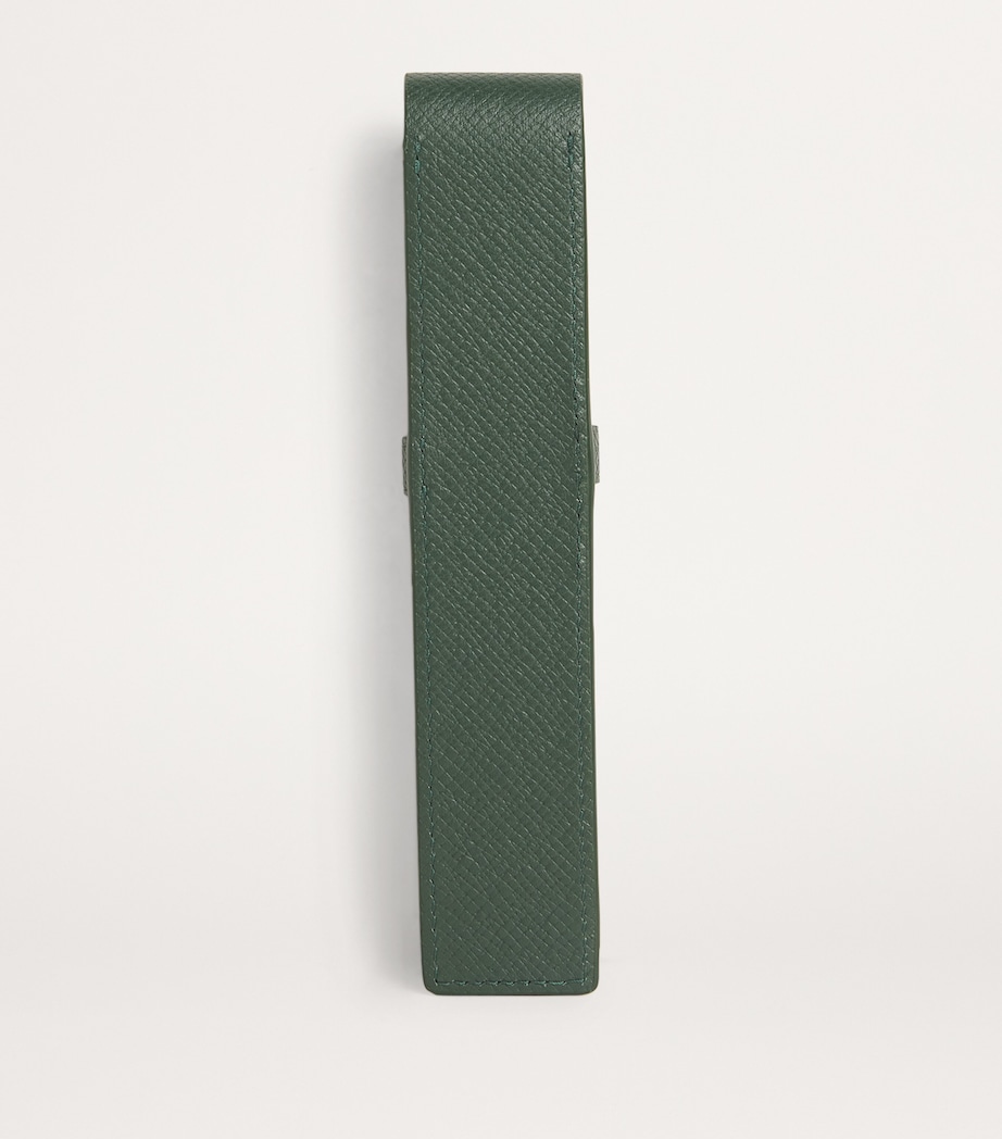 Leather Pen Sleeve HARRODS GREEN Image 2