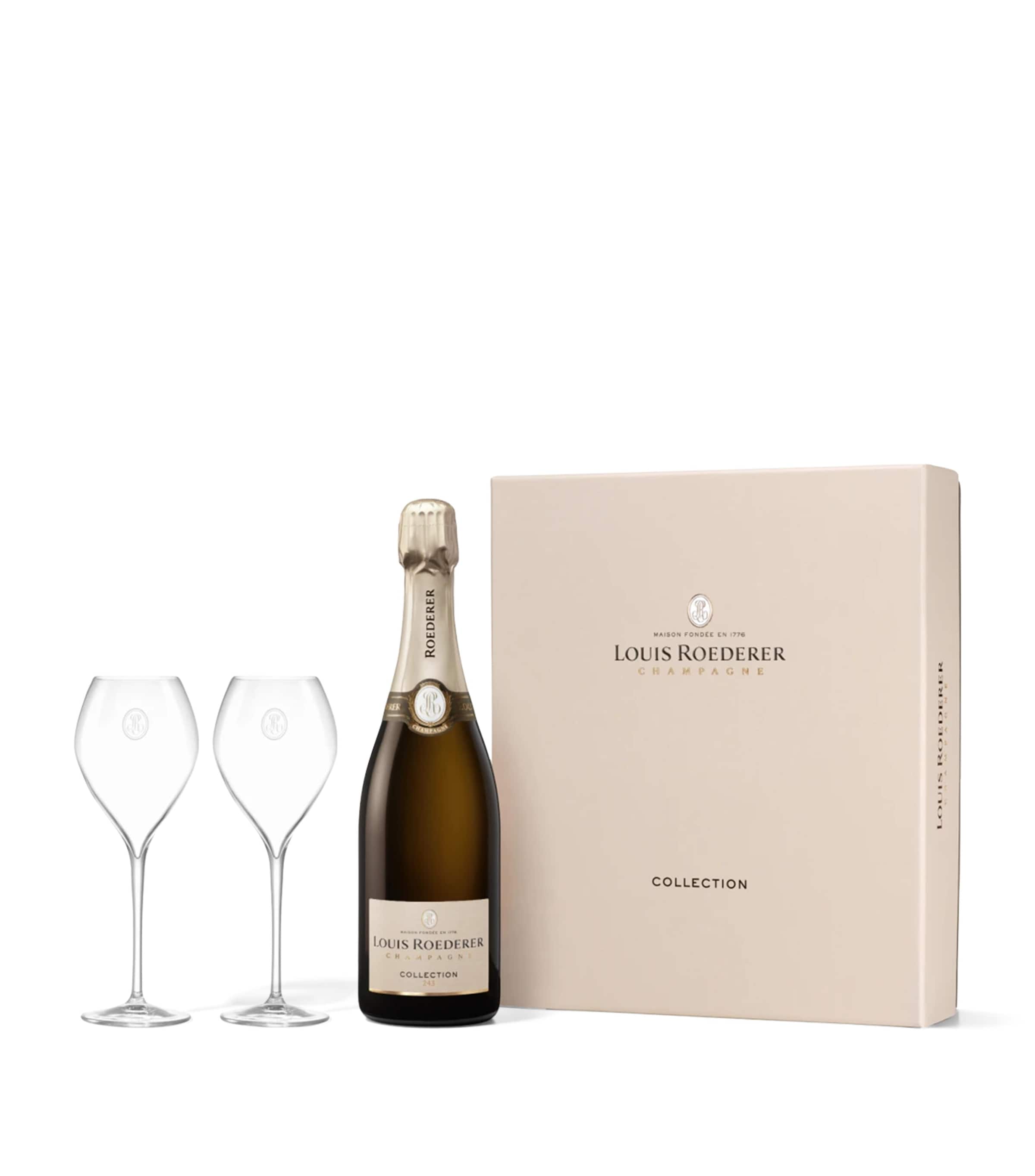 Louis Roederer Collection 243 Brut With Glasses Nv - Champagne, France In White