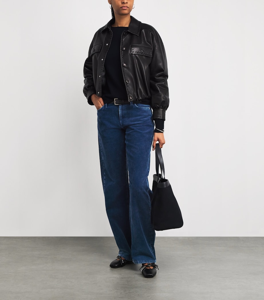 Corduroy Tess High-Rise Straight Jeans OXNARD Image 2