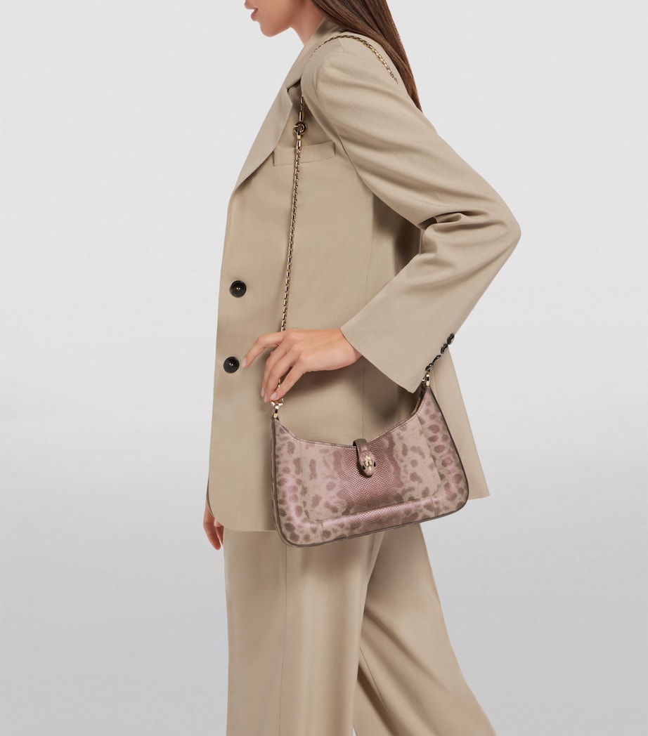 Small Karung Serpenti Baia Shoulder Bag BEIGE LIGHT Image 2