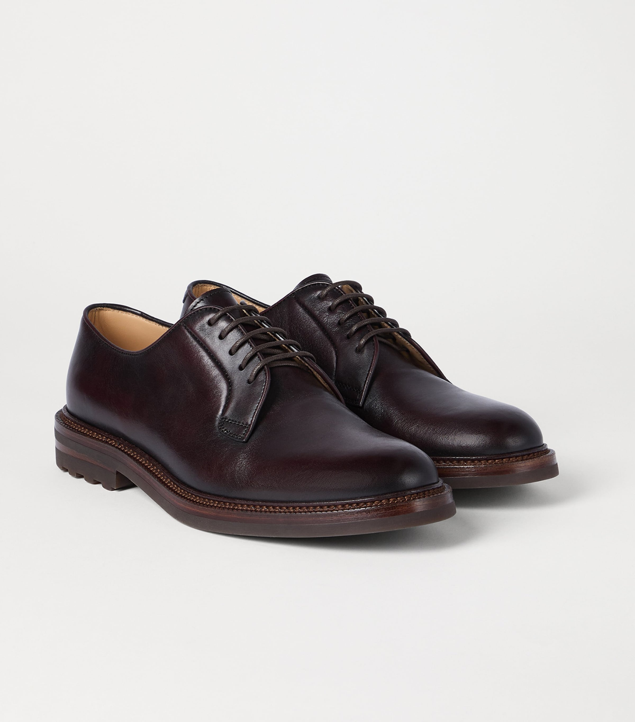 Burnished Calfskin Derby Shoes C4235 Image 3