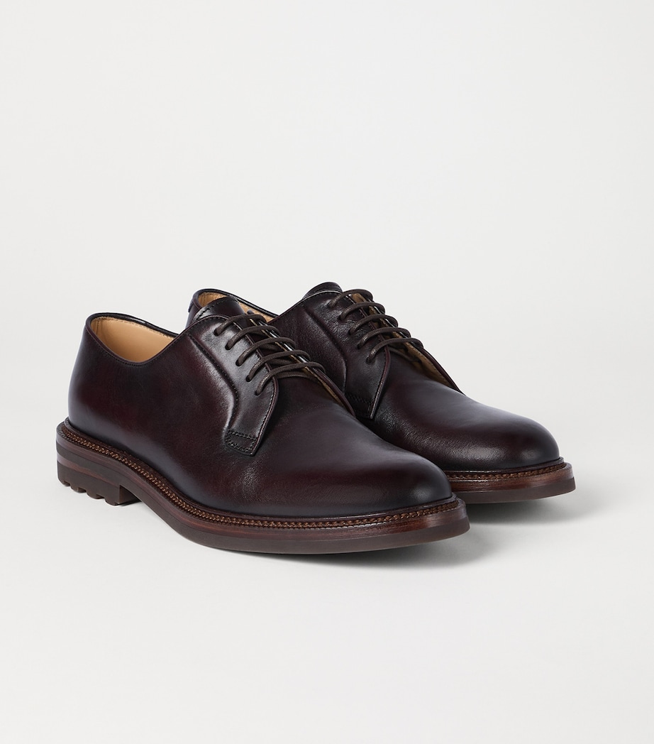 Burnished Calfskin Derby Shoes C4235 Image 3
