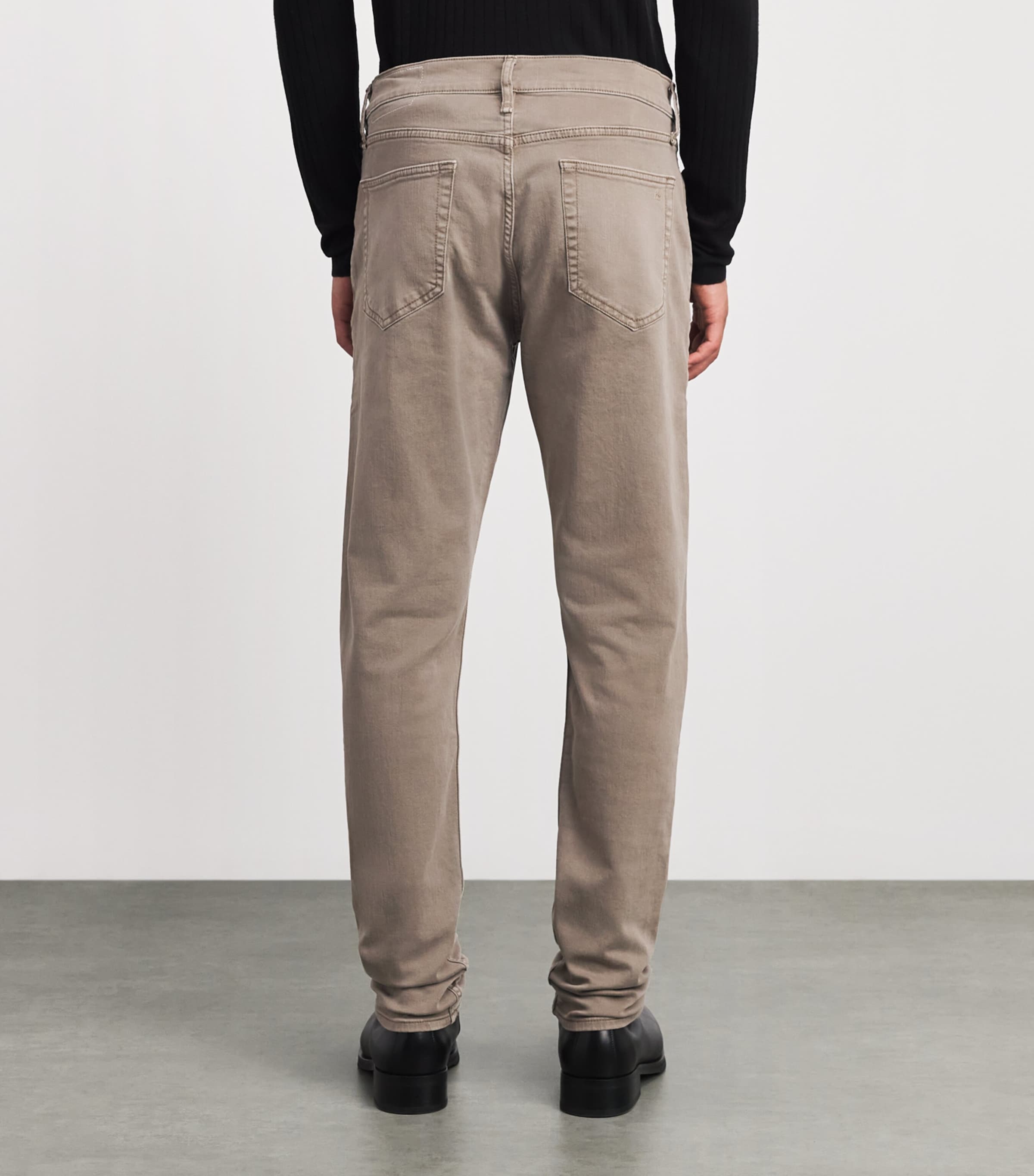 Rag & Bone Mens Fit 2 Slim Jeans Dark Taupe Image 5
