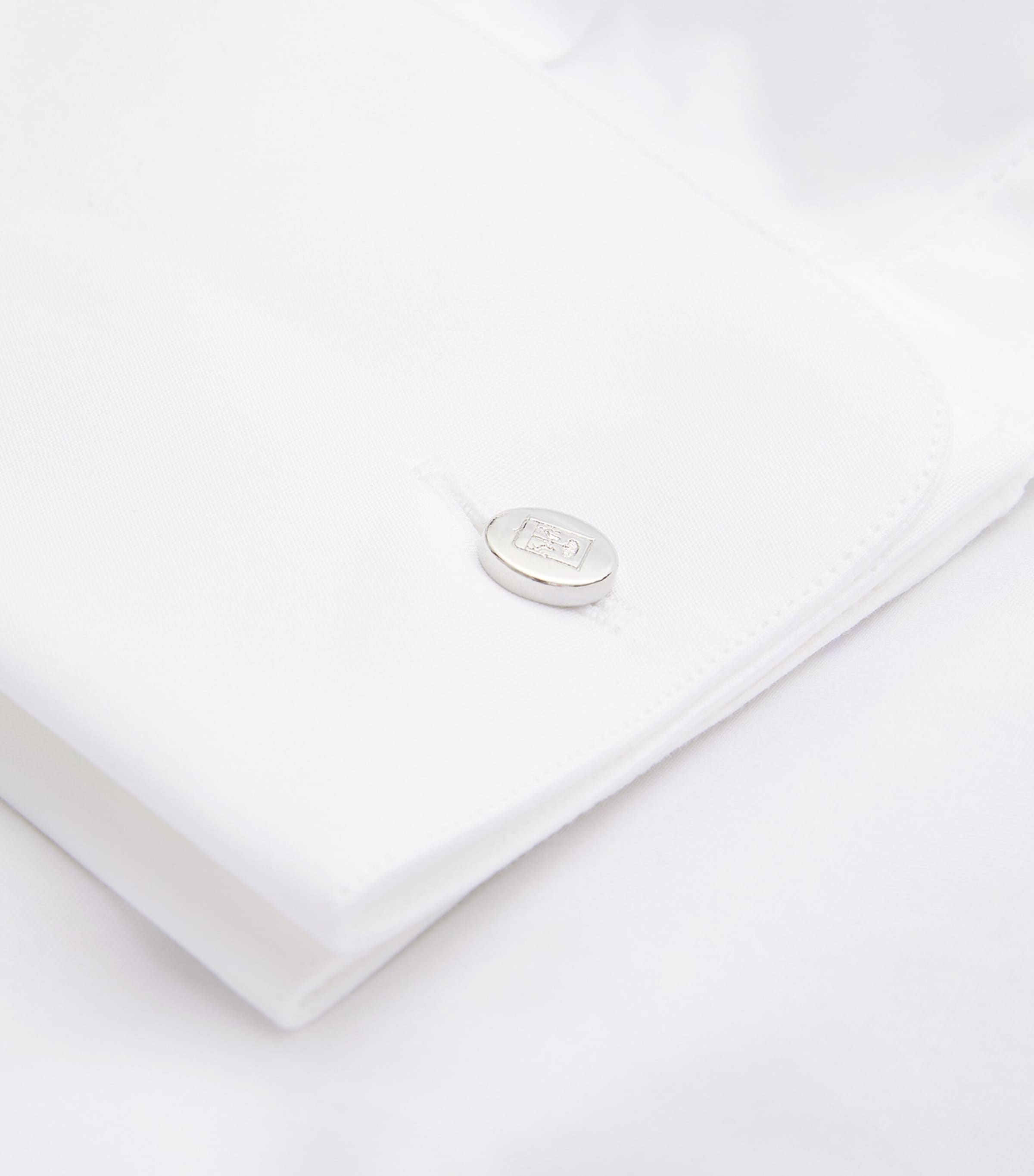 Cotton Evening Shirt 028-WHITE Image 5