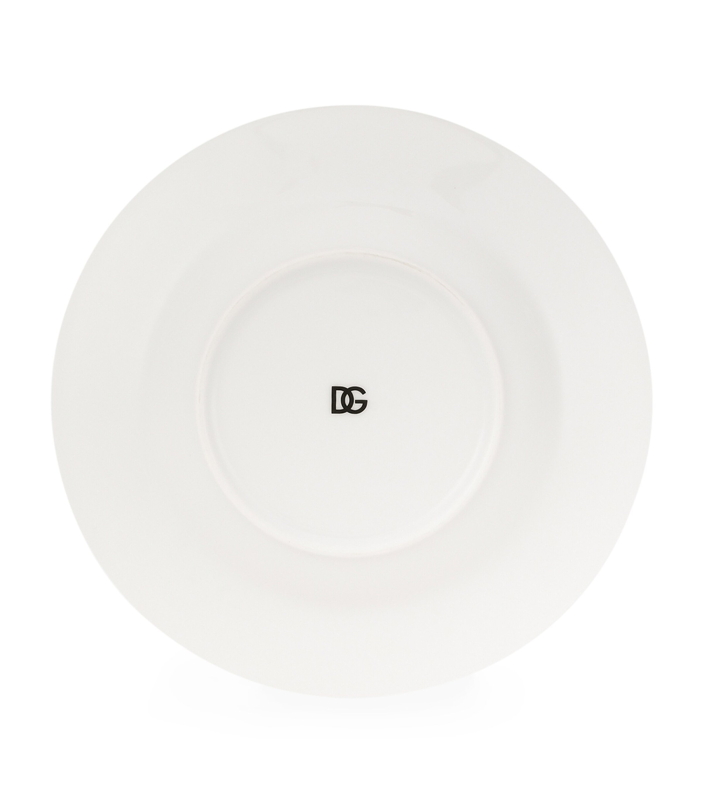 Dolce&Gabbana Casa Set of 2 DG Logo Soup Plates (20cm) Dg Logo Bordo Image 4