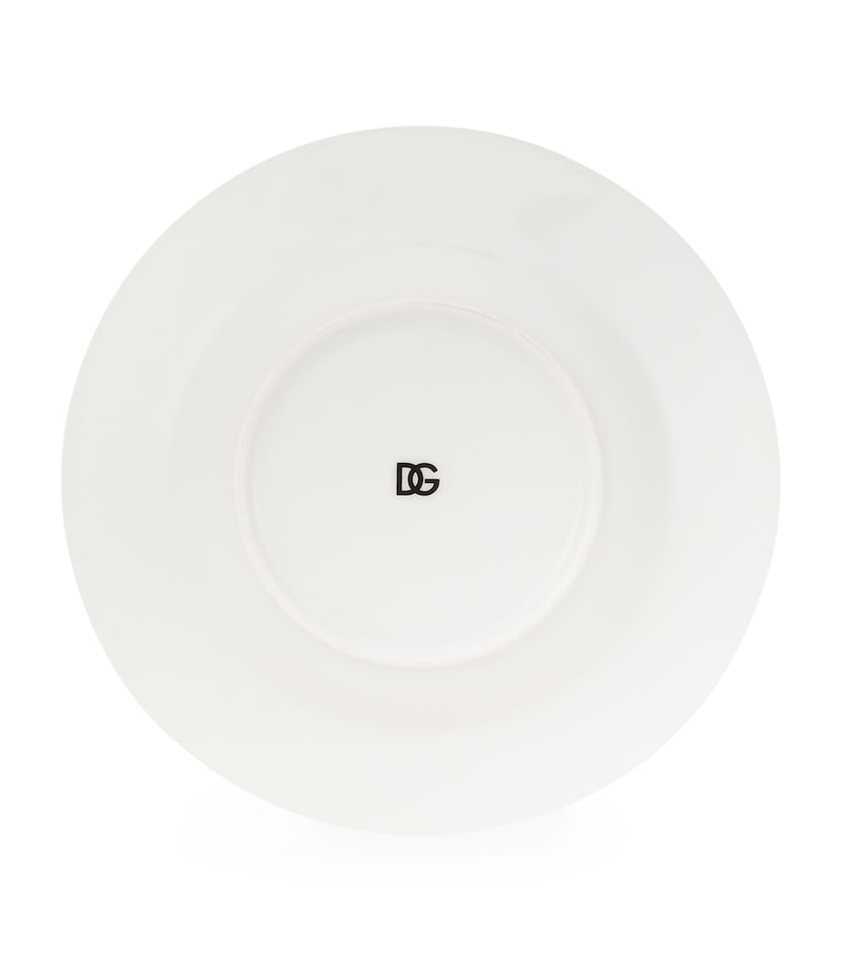 Set of 2 DG Logo Soup Plates (20cm) U0082-DG LOGO BORDO Image 4