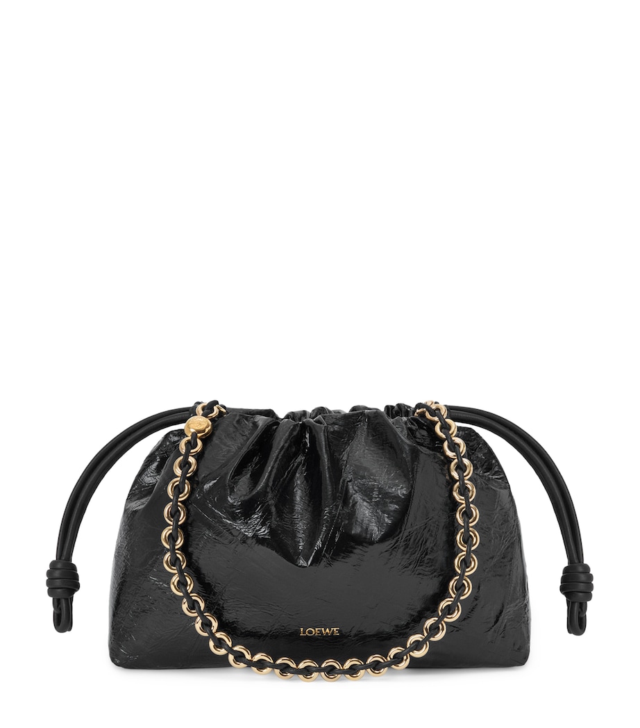 Medium Eel Leather Flamenco Purse BLACK Image 1