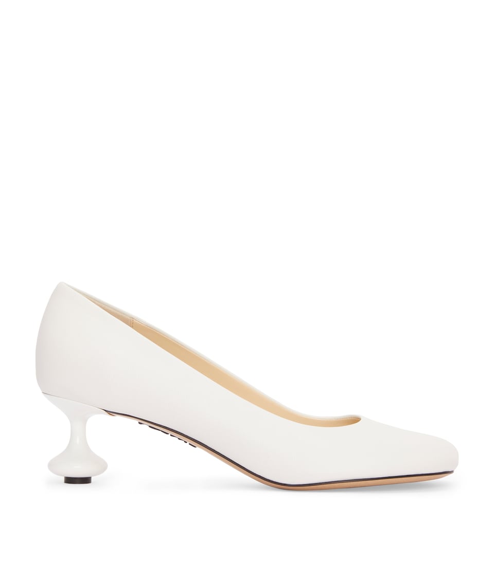 LOEWE Leather Toy Pumps 45 White
