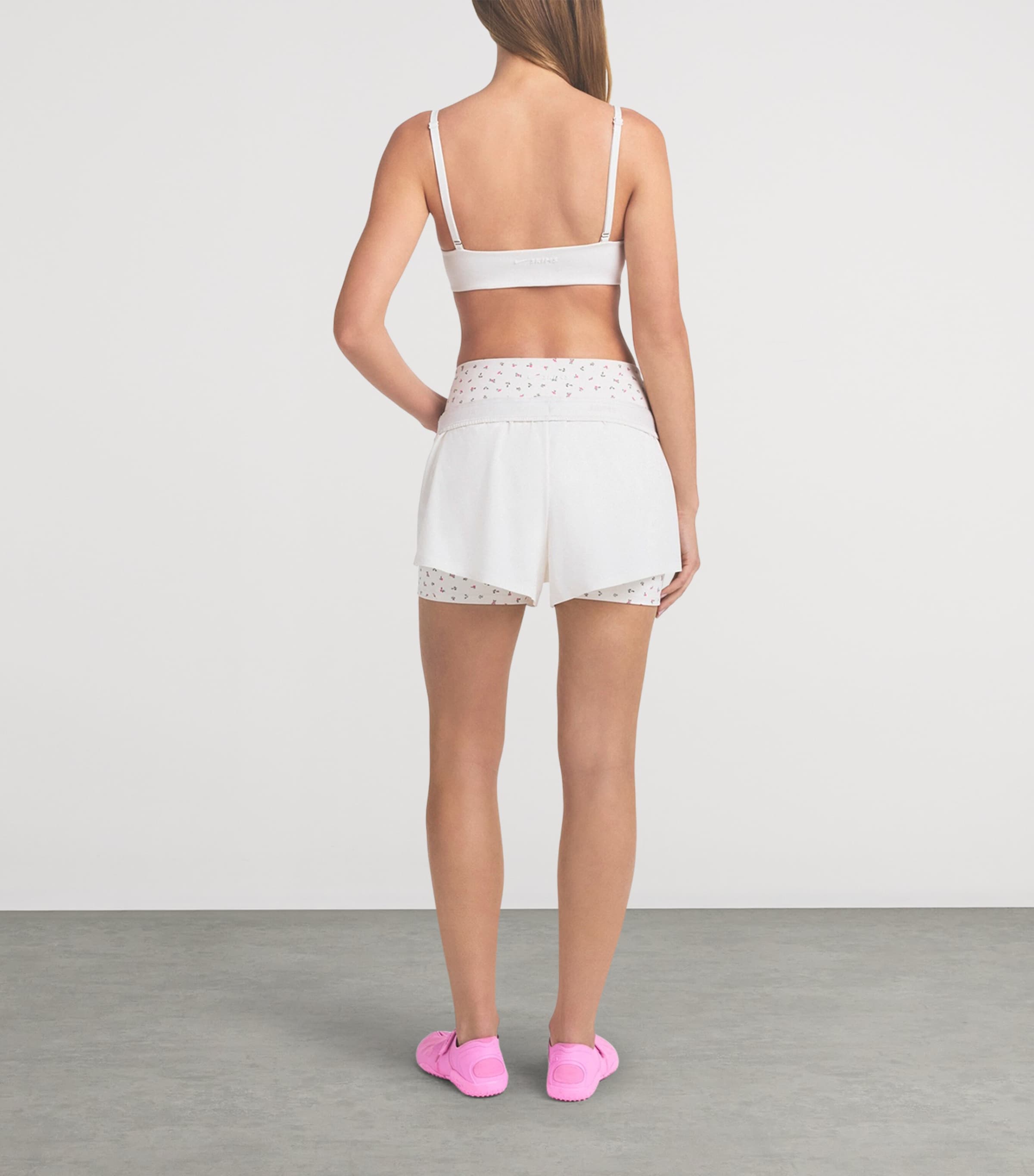 NikeSKIMS Womens NikeSKIMS Runner Shorts Ivory Image 3