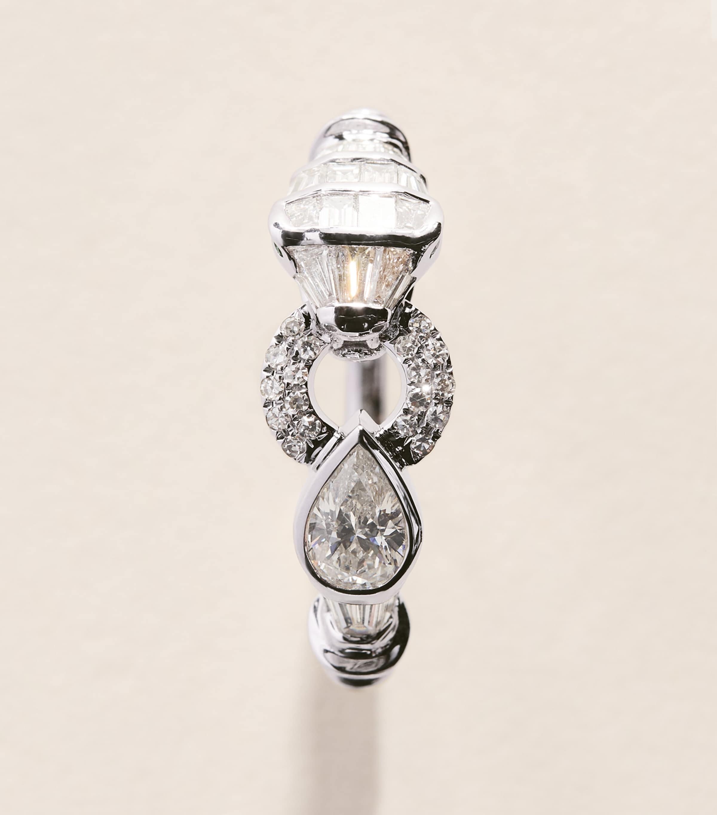 SHAY White Gold and Diamond Serpentine Ring White Gold Image 5