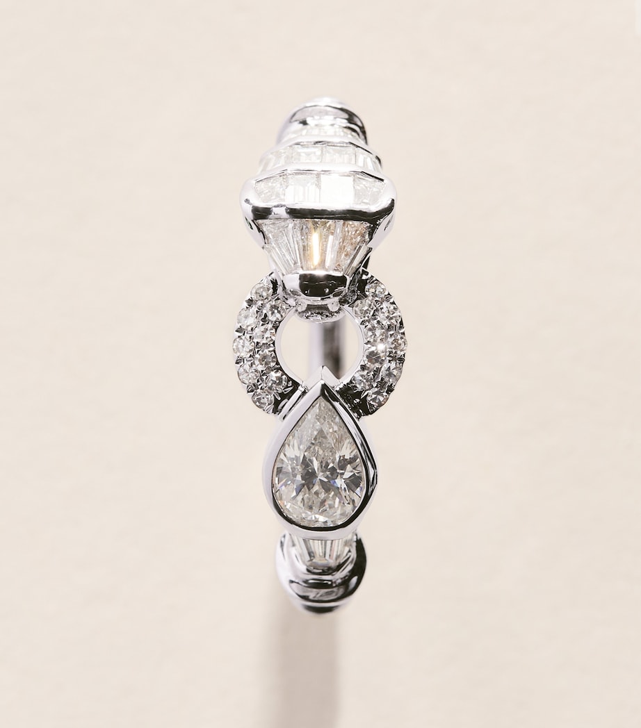 SHAY White Gold and Diamond Serpentine Ring White Gold Image 5