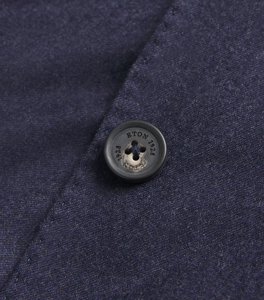 Wool Flannel Soft Blazer NAVY BLUE Image 5