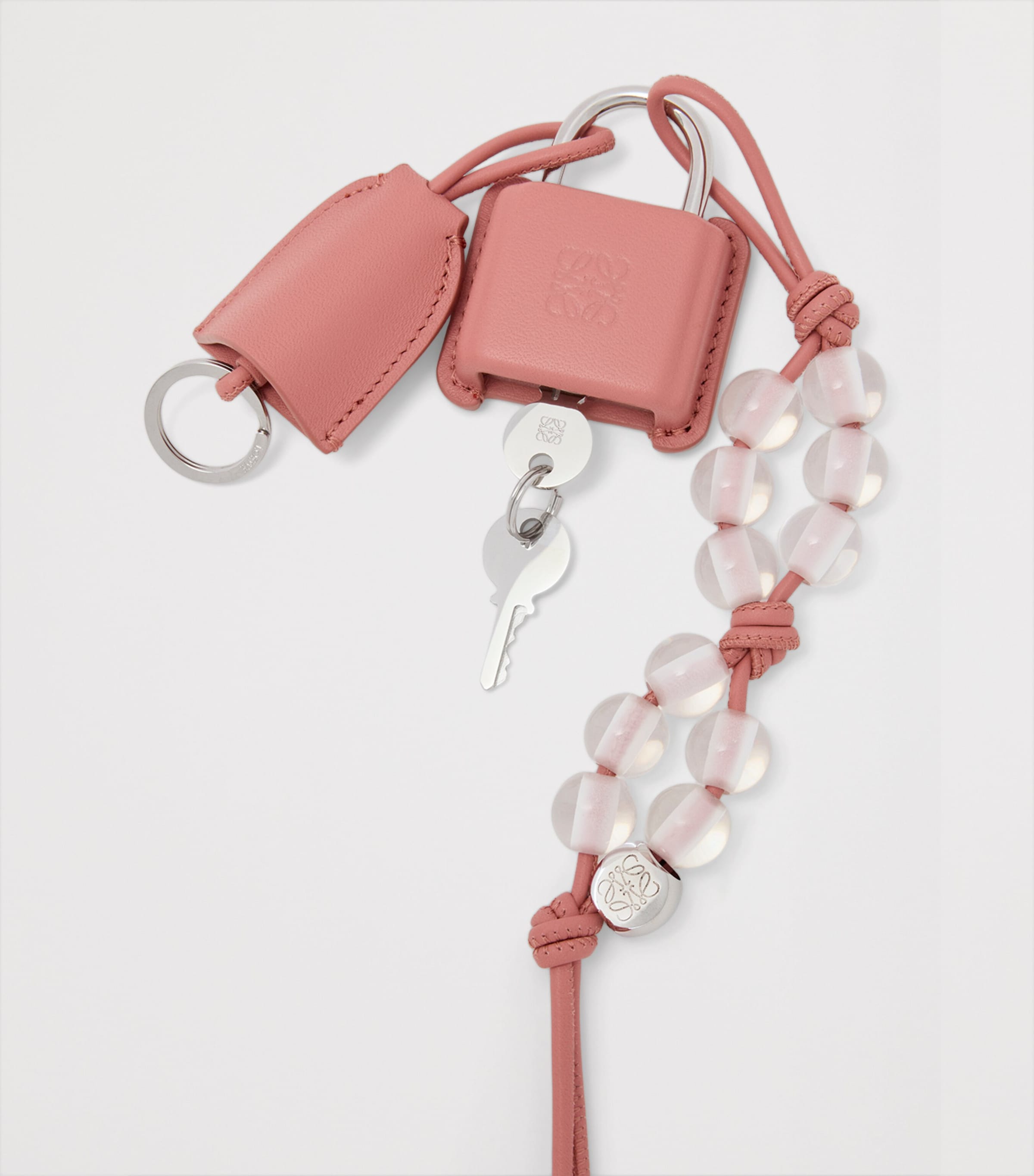 LOEWE Leather Amazona Padlock Bag Charm Blush Image 2