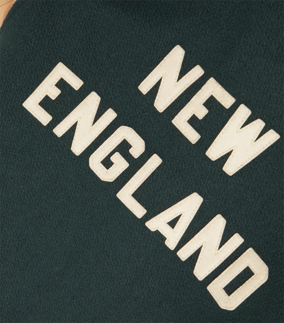 New England Bomber Jacket (6-14 Years) GREEN Image 3
