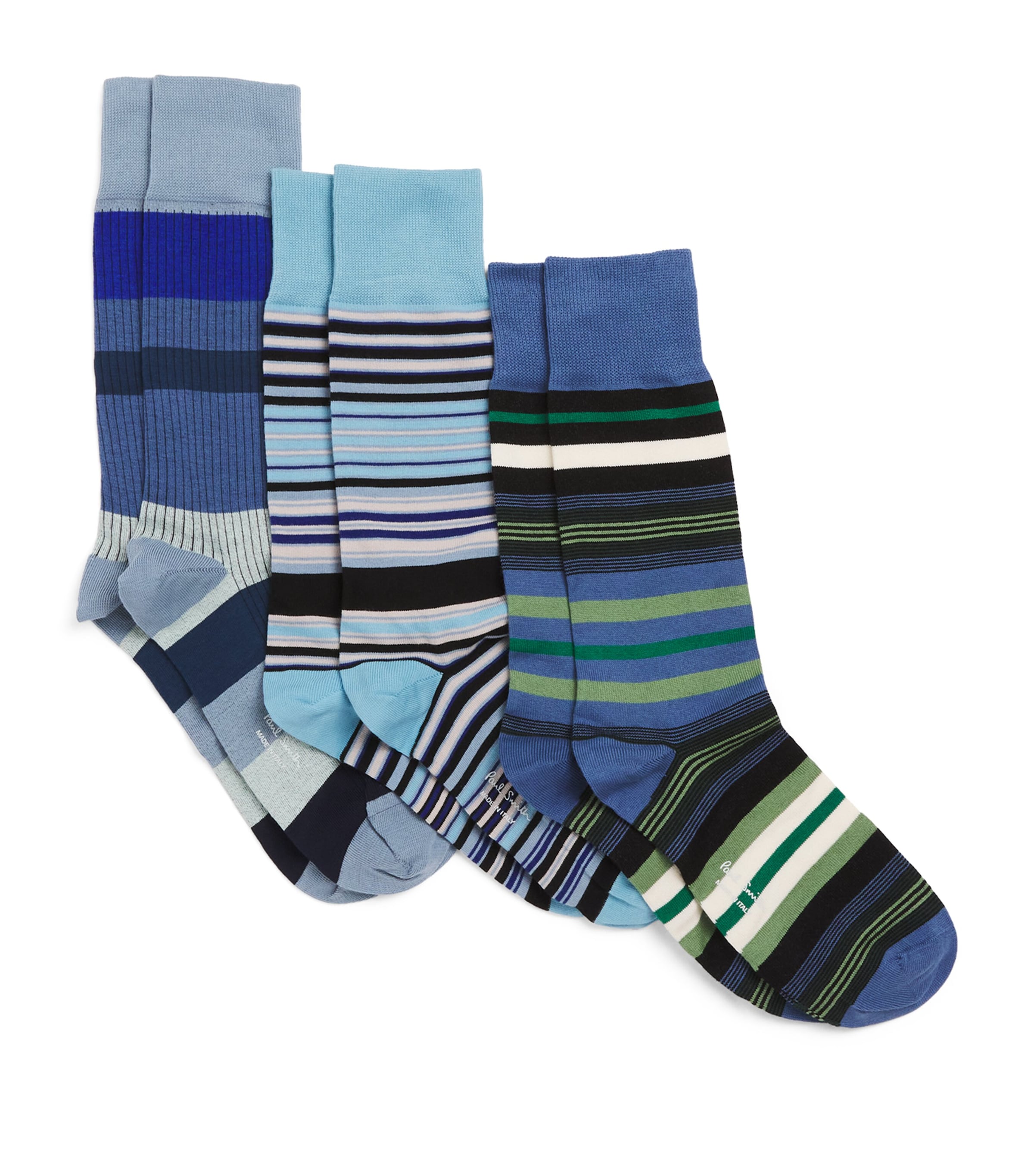 PAUL SMITH COTTON-BLEND STRIPE SOCKS