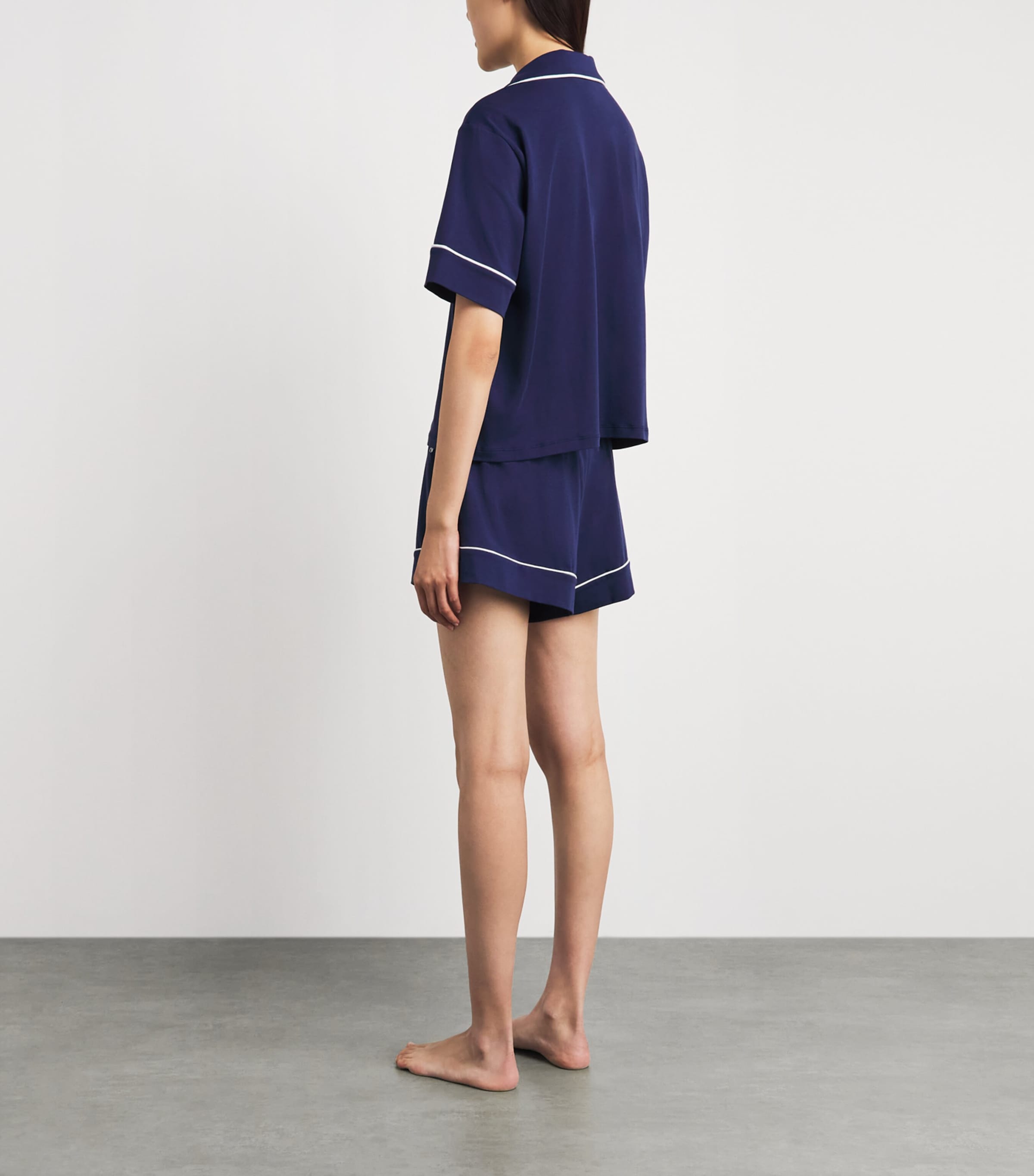 Polo Ralph Lauren Womens Piping Pyjama Set Navy Image 4