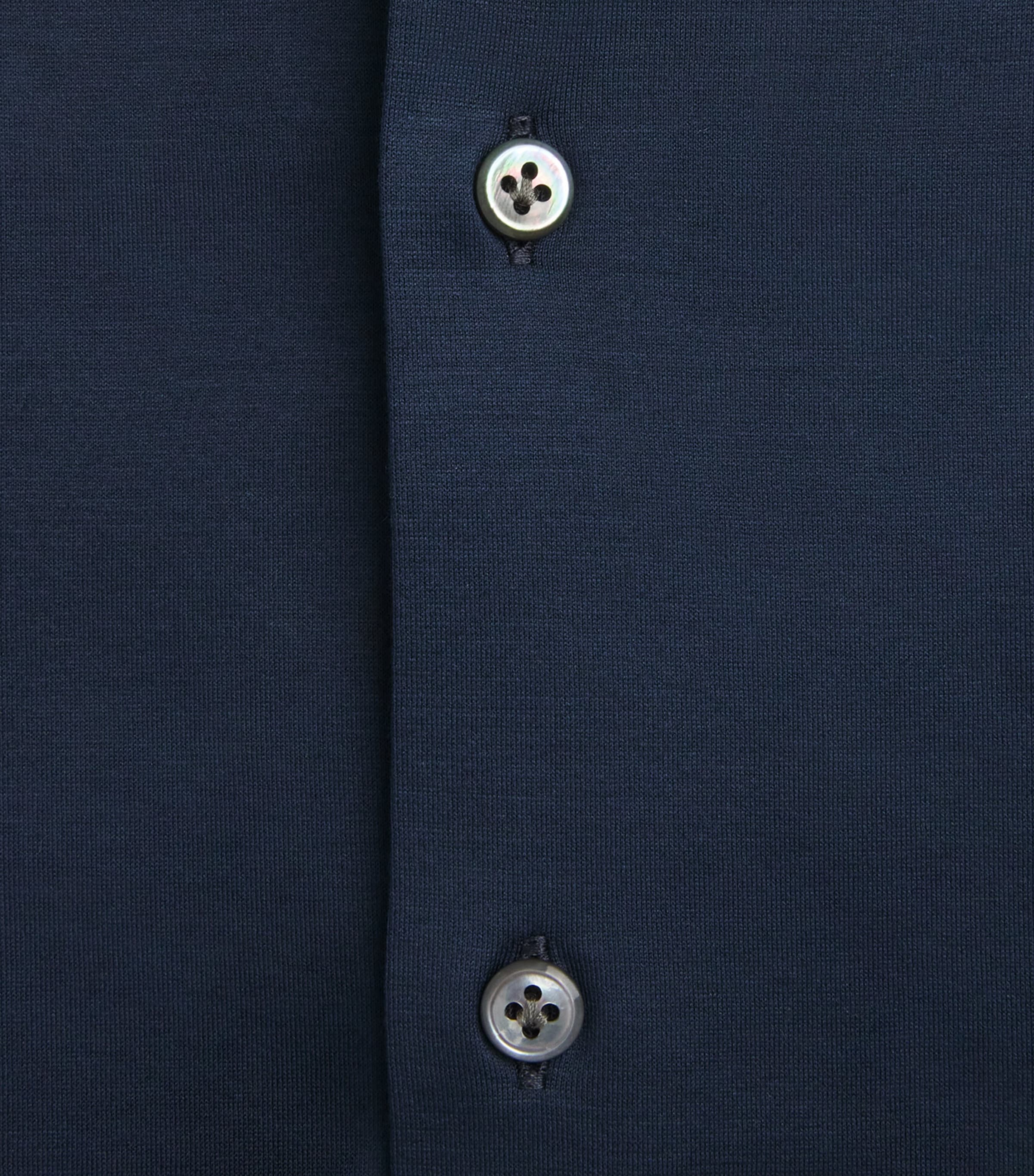 Pal Zileri Mens Cotton Jersey Shirt Blue Image 6