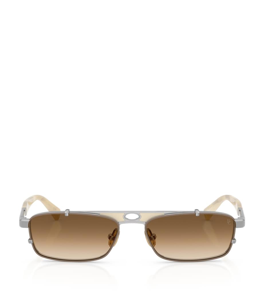 Titanium Rectangular Paloma Sunglasses 503051 Image 1