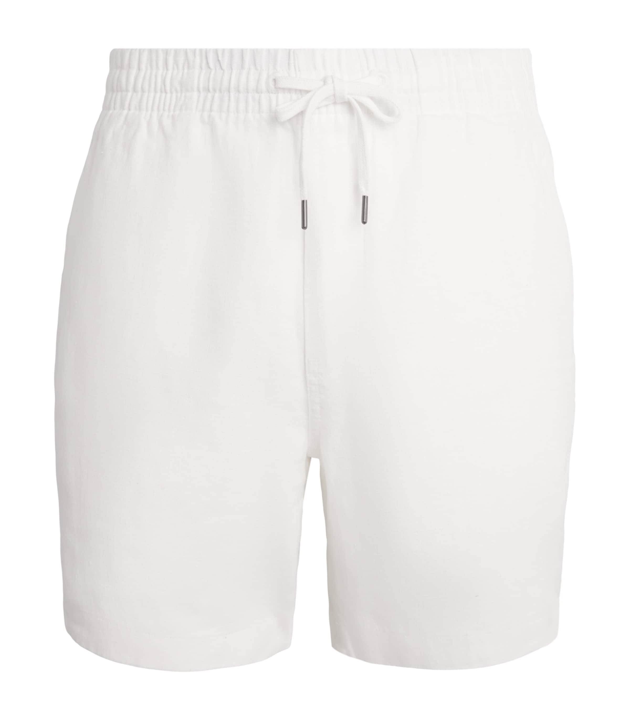 Polo Ralph Lauren Mens Linen Prepster Shorts White Image 1