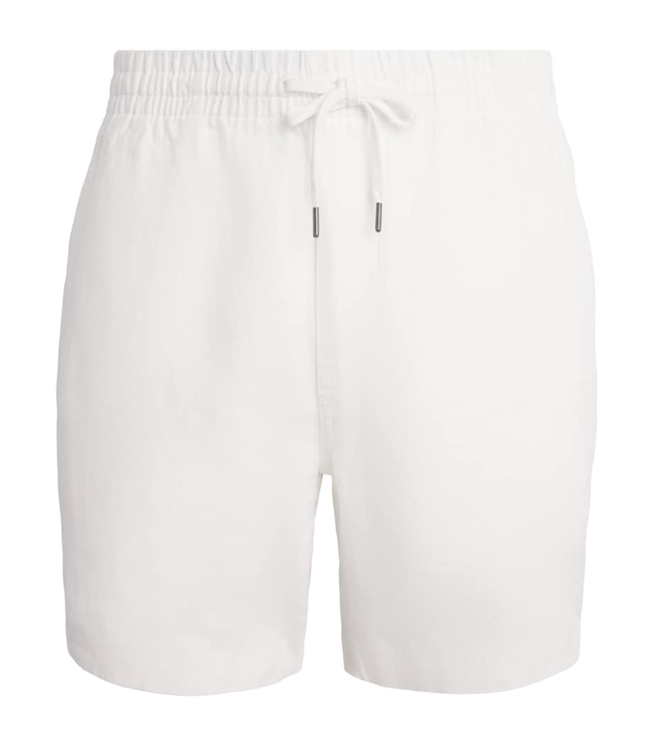 Polo Ralph Lauren Mens Linen Prepster Shorts White Image 1
