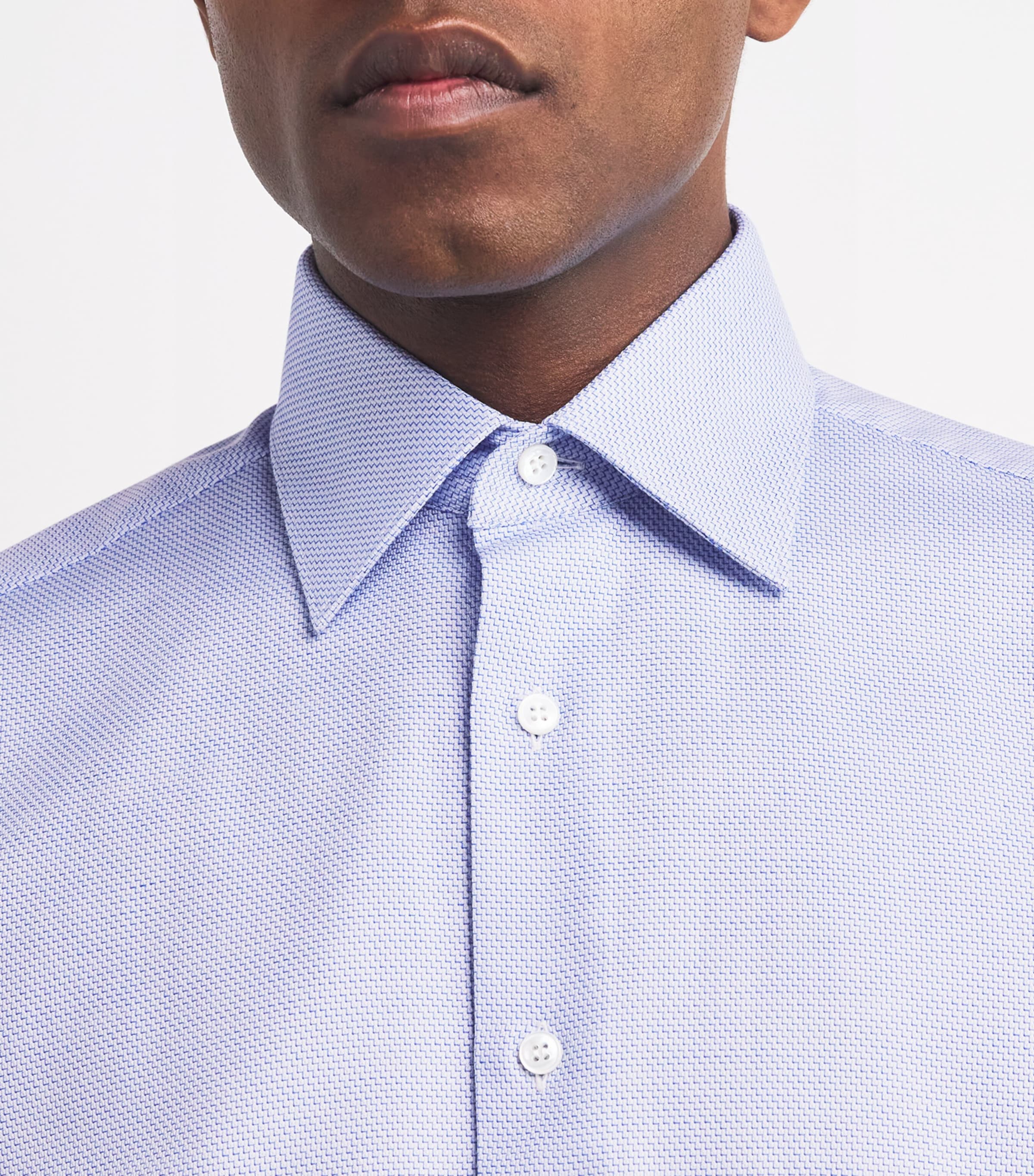 Cotton Micro-Houndstooth Shirt 9049 Image 6