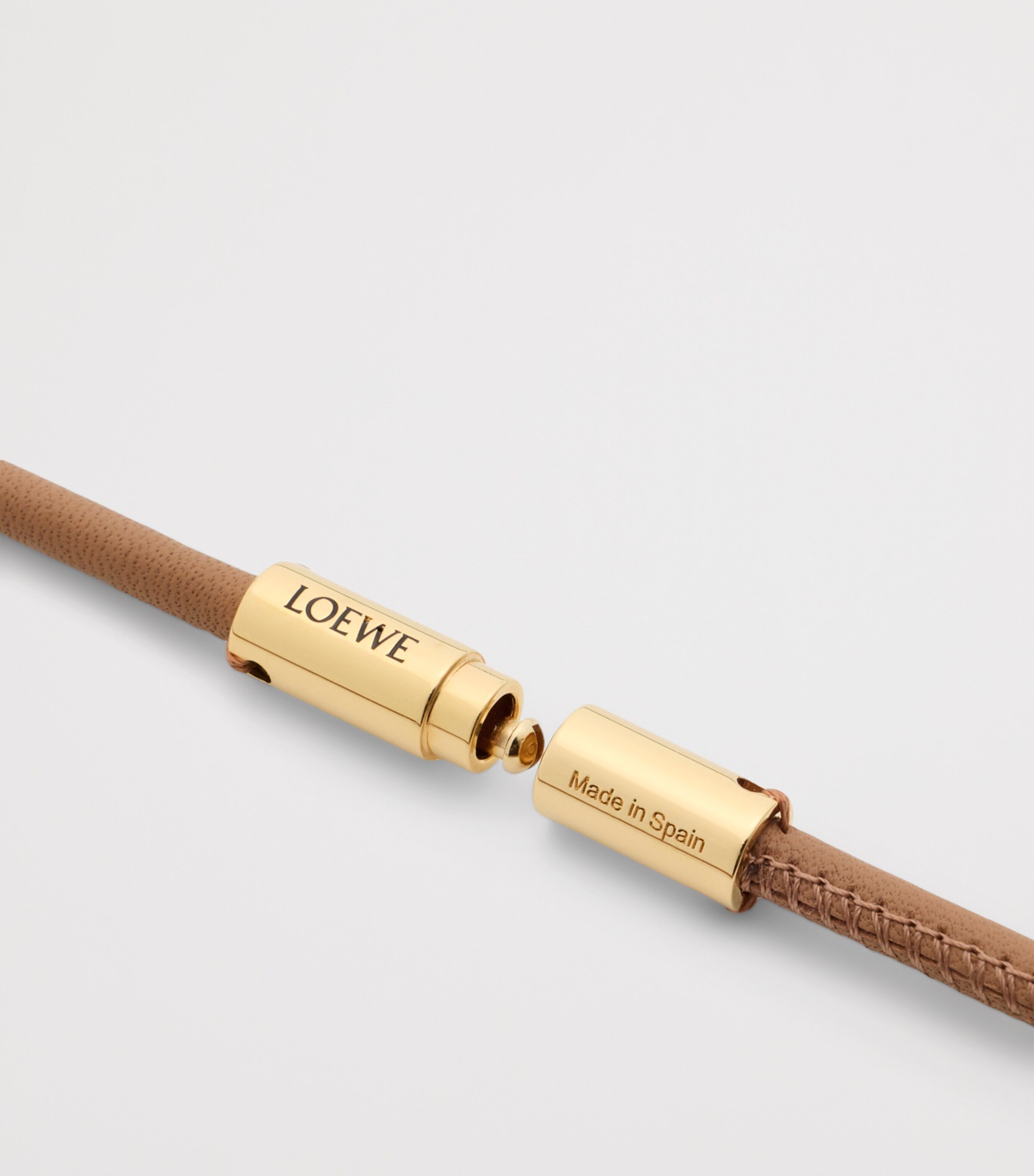 LOEWE Leather Wrist Strap Mocha Image 3